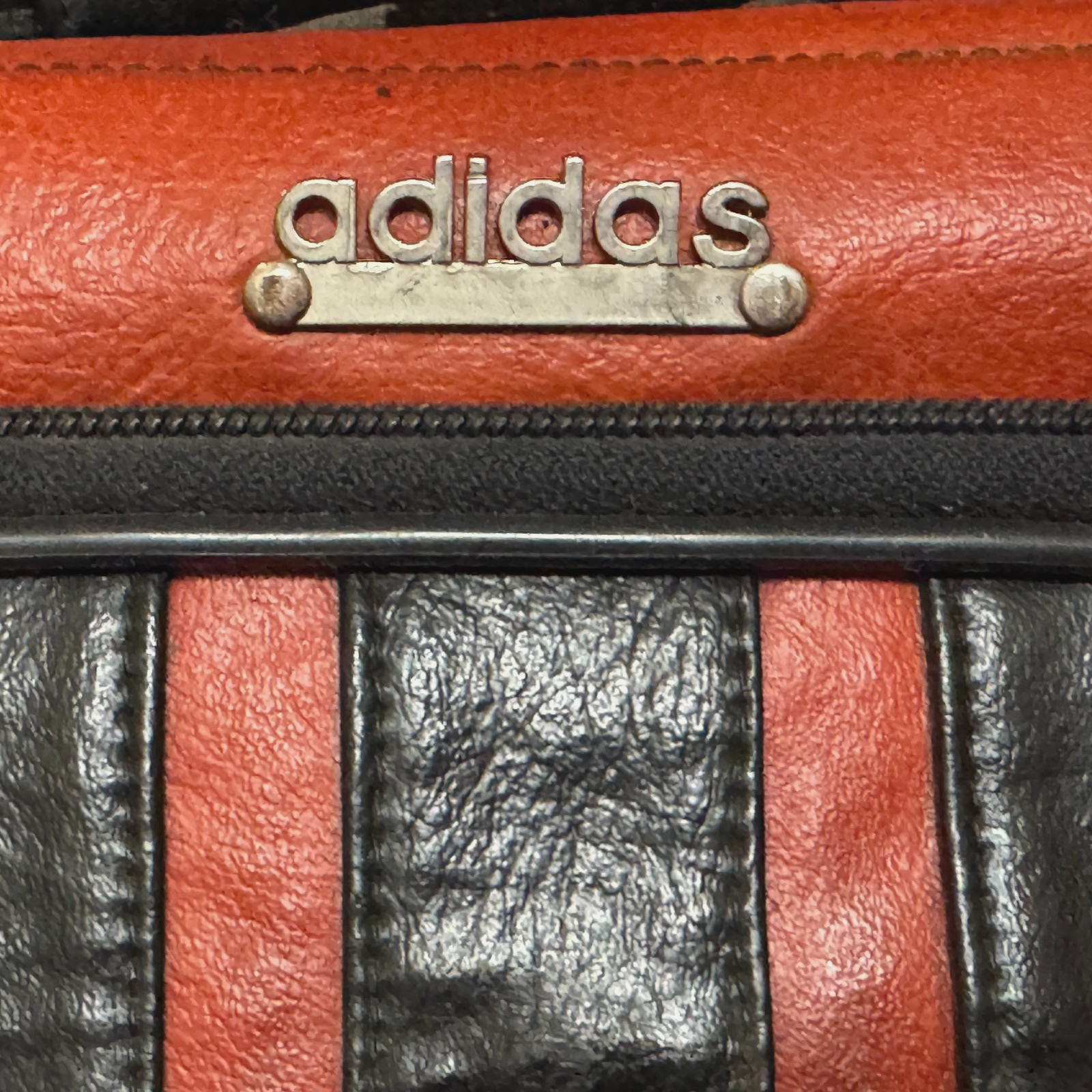 Adidas Garment Travel Luggage Bag, Burnt Orange, Vintage