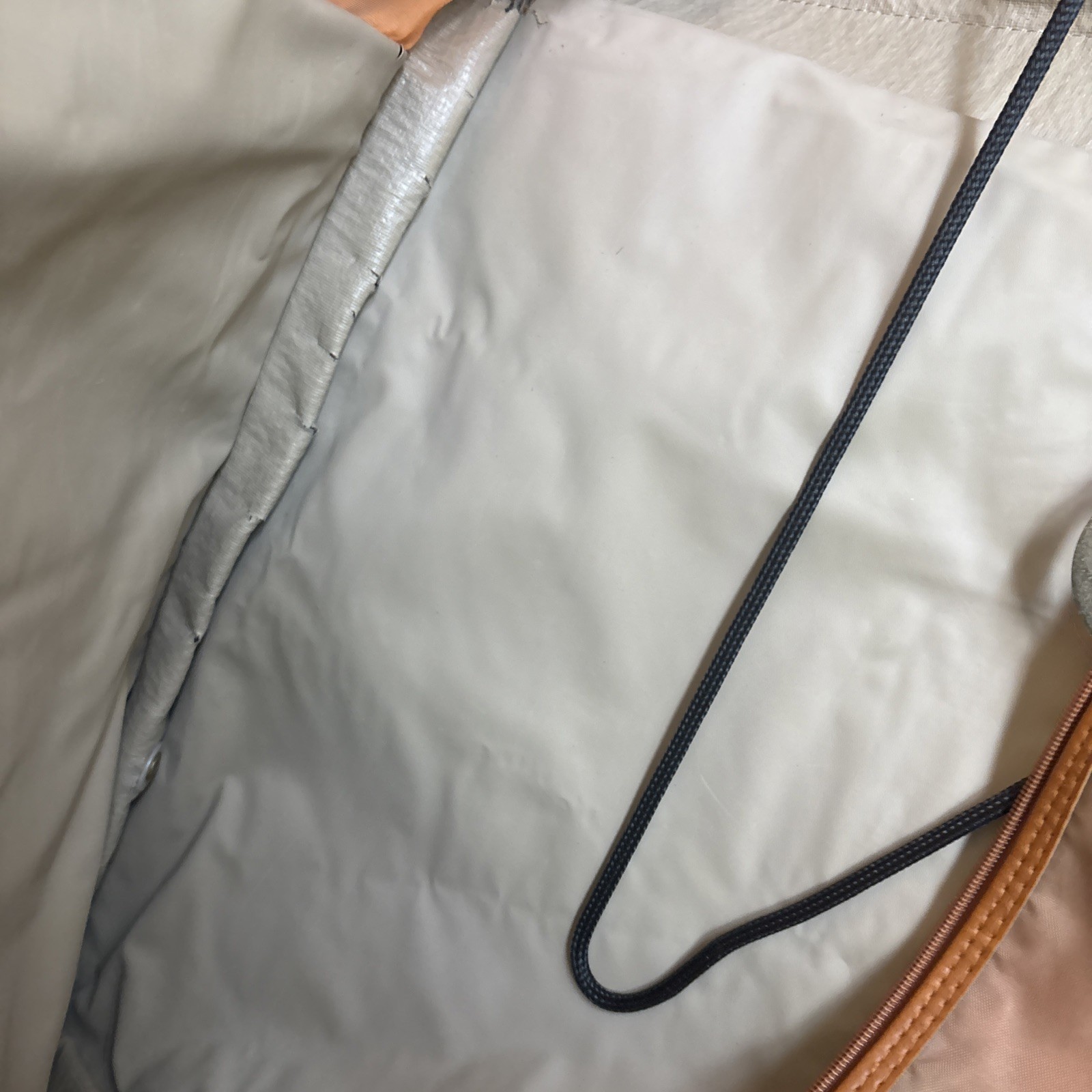 Amelia Earhart Luggage 1994 VTG Tweed & Tan Leather Garment Bag 44 X 22 Rare