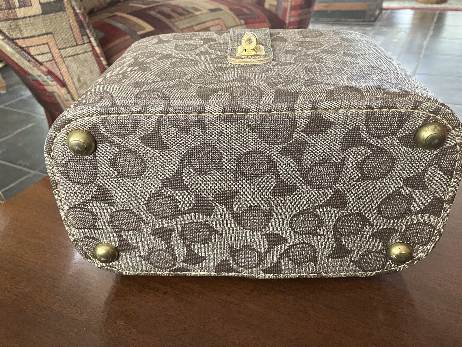 Vintage Train/Travel Cosmetics/Toiletries Case (see description)