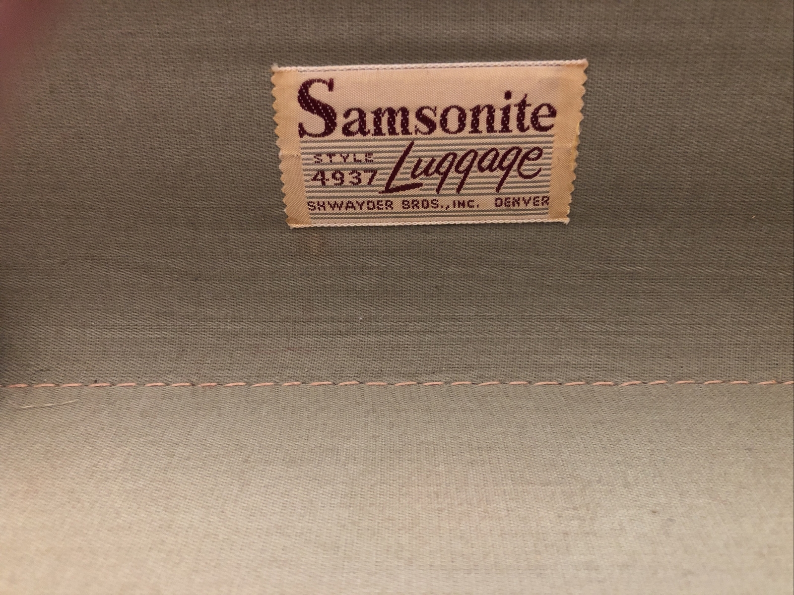 Vintage Brown Samsonite Taper Side Large Suitcase Luggage Shwayder Model 4937