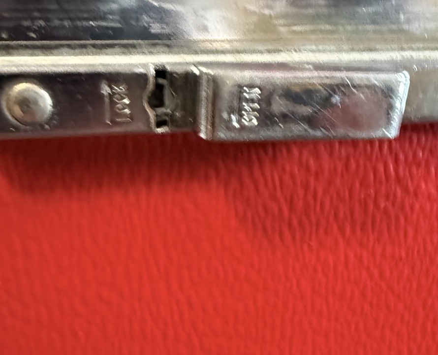 Vintage Hawthorn Luggage Red Leather Train Case Luggage MakeUp Cosmetic Case