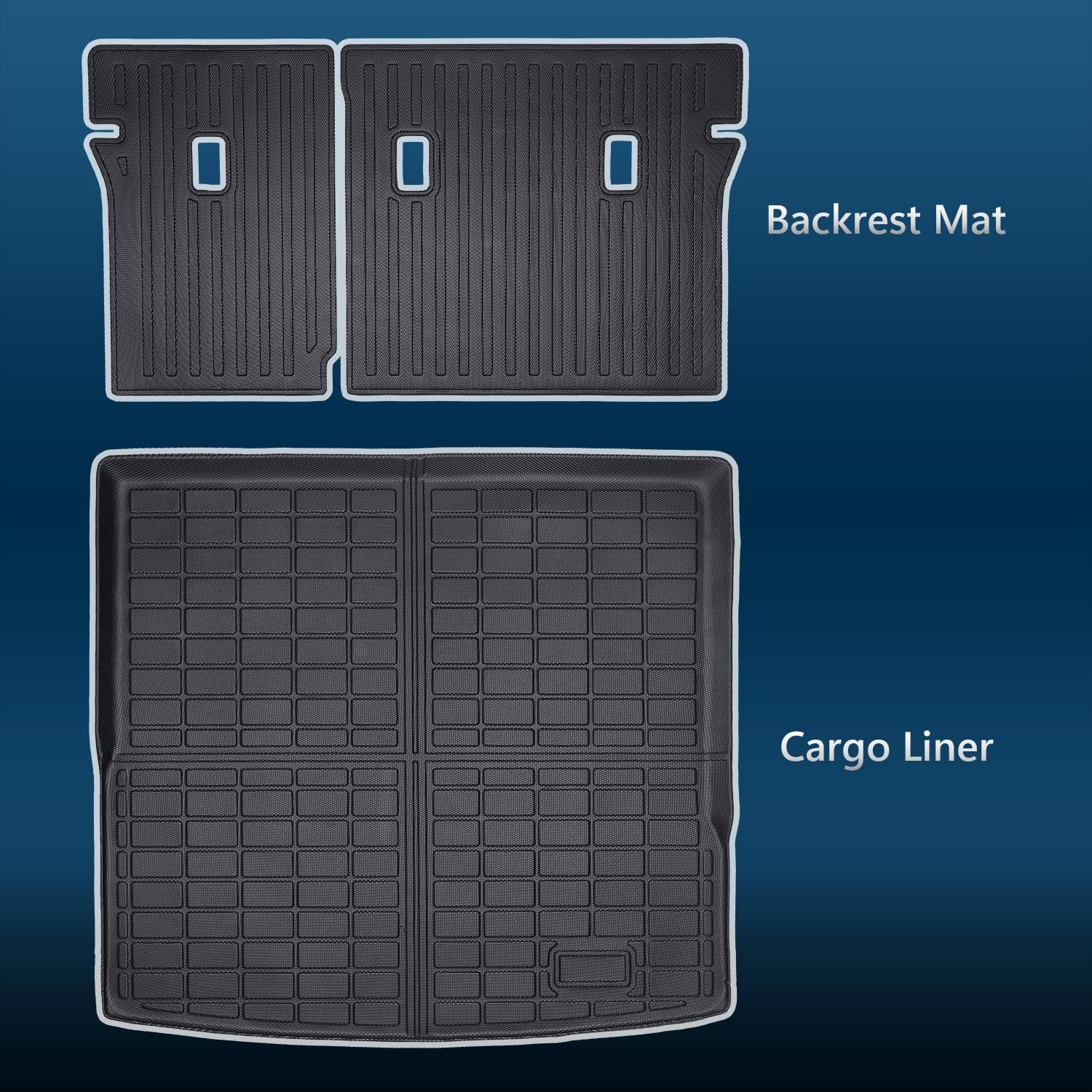 Cargo Liner with Backrest Mats Compatible with Volkswagen Tiguan 2025-26 5 Seats