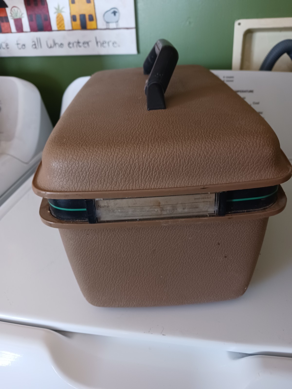 Vintage Brown Samsonite Concord Train Case With Key & Tray