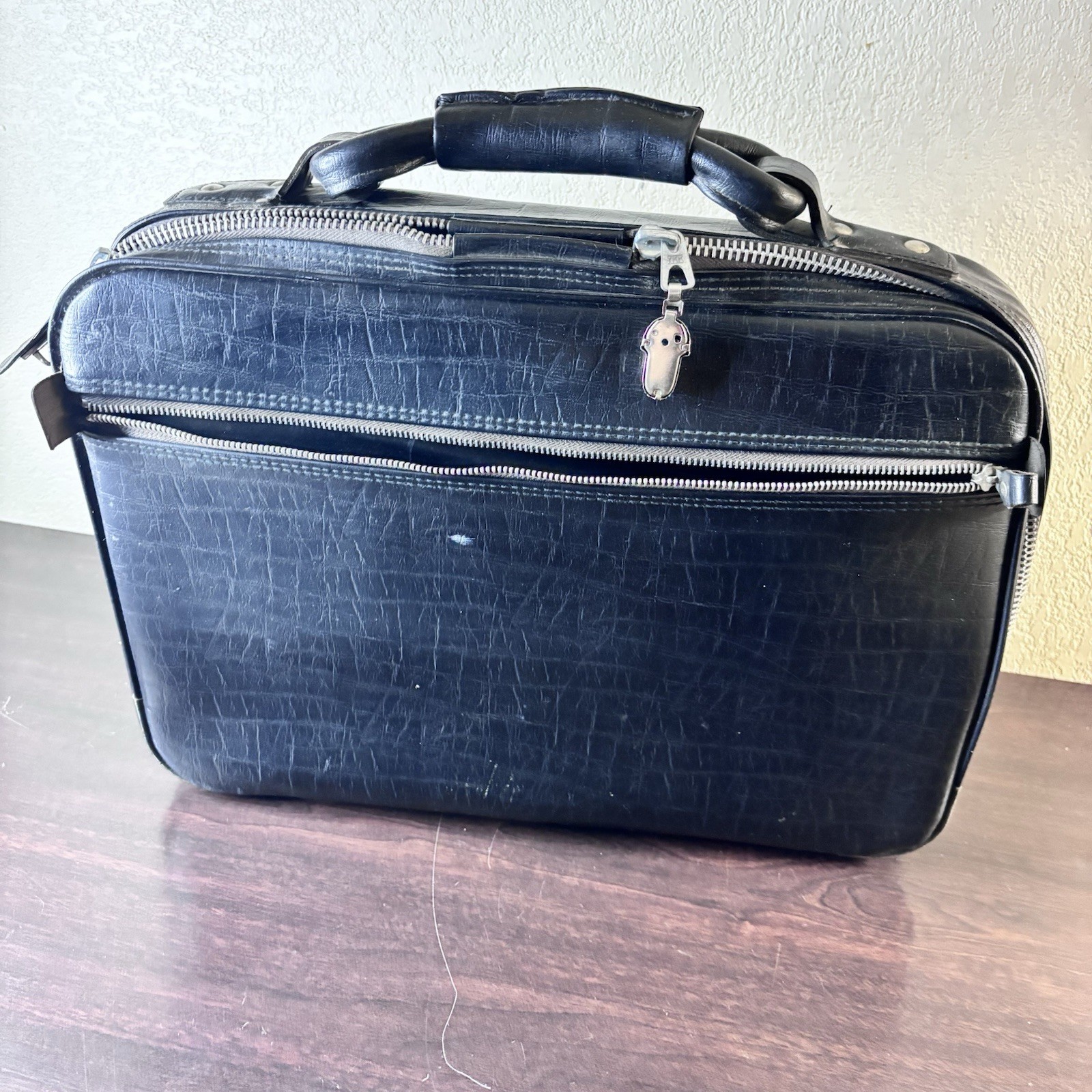 Vintage Peter’s Bag Corp Bantam Travelware Black Overnight Suitcase With 2 Keys