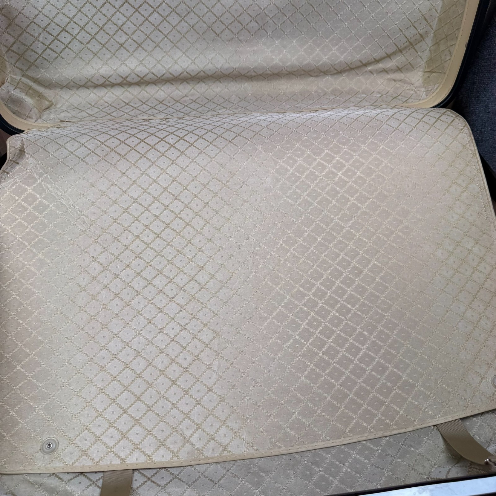 Vintage Samsonite Sentry II Suitcase Luggage JC Penney key missing damage