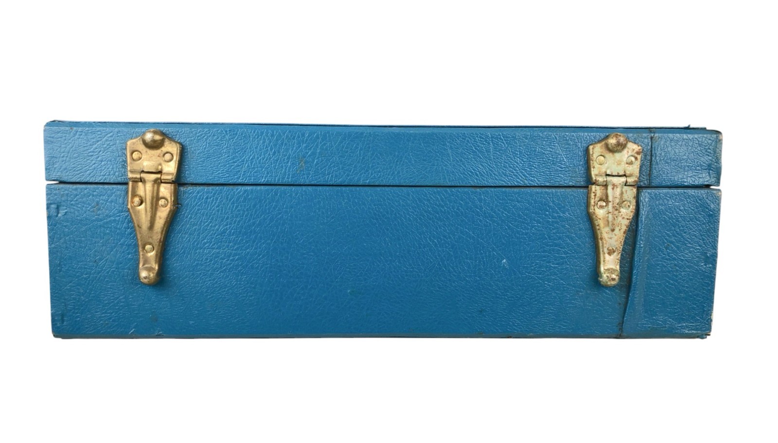 Vintage Marianna Blue Vinyl Briefcase Suitcase Roller Skates ? Cosmetology ?