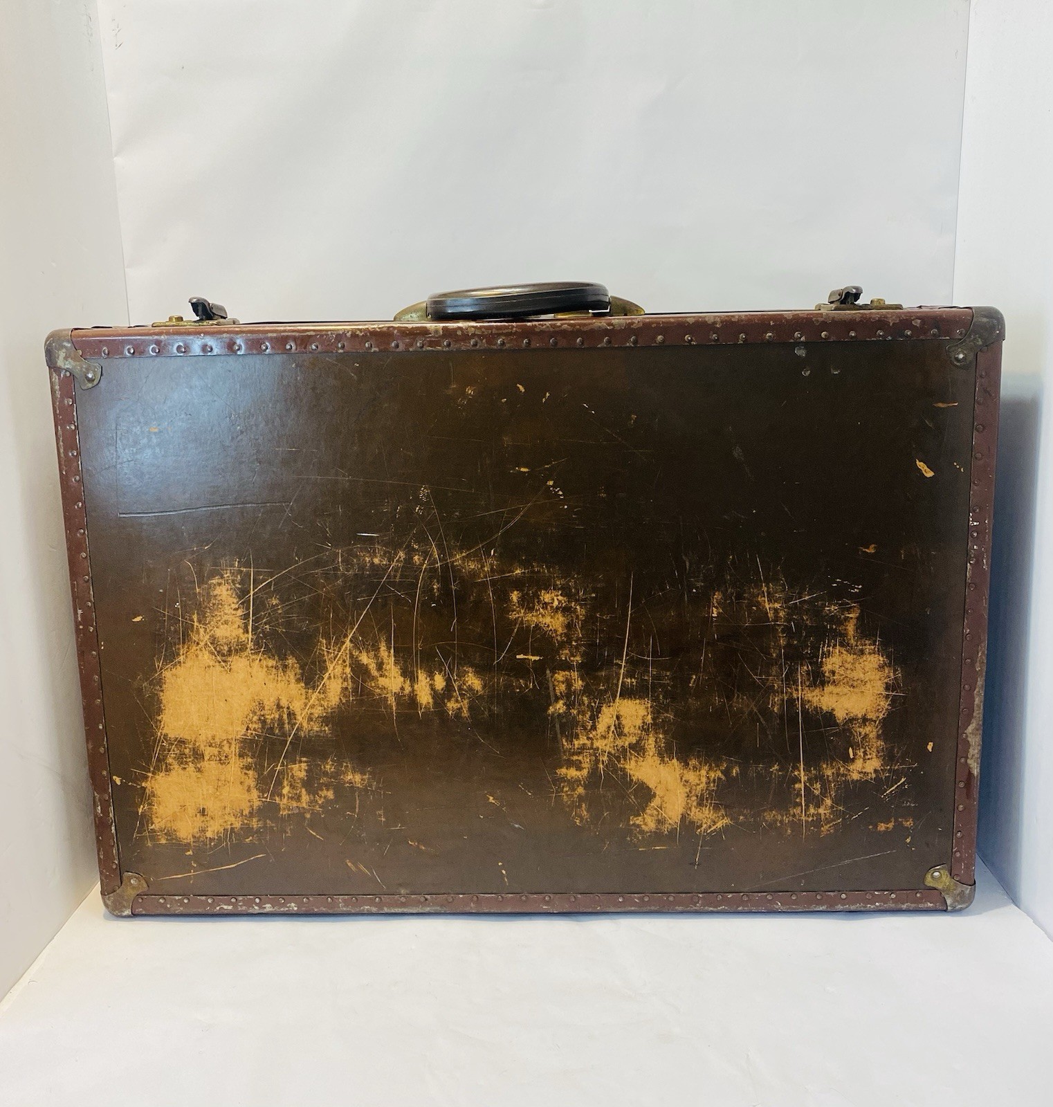 VINTAGE 1930S SAMSONITE SHWAYDER BROS INC DENVER DETROIT LUGGAGE SUITCASE RARE