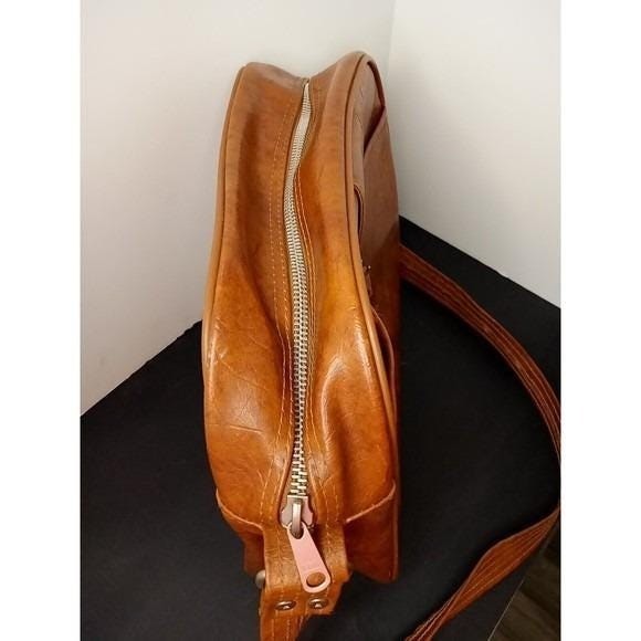 VTG Seward Luggage Brown Leather shoulder bag made In U.S.A