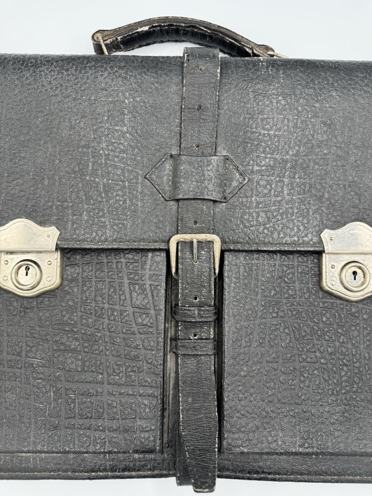 Vintage Soviet Briefcase 1962 Leningrad Artel Lenin 1st Grade Working Locks Keys