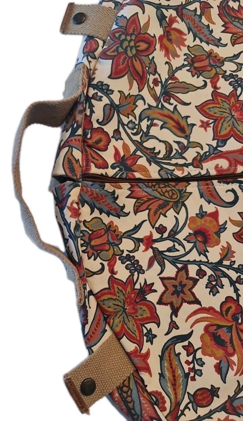 Laura Ashley Floral Hanging Garment Bag Cottagecore Travel Vintage