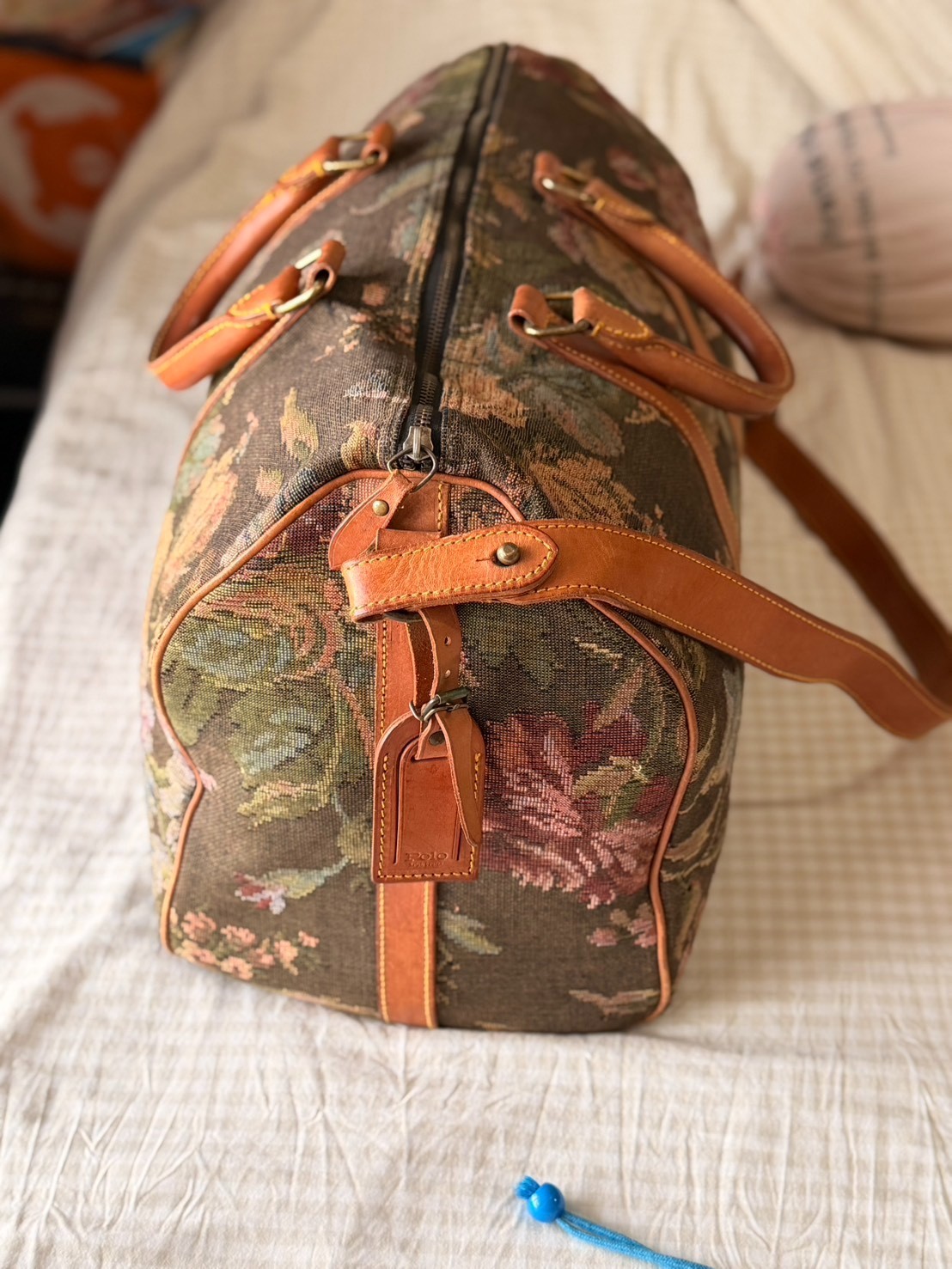 Authentic VINTAGE POLO RALPH LAUREN Floral Tapestry Duffle/Weekend Bag – Exquisi