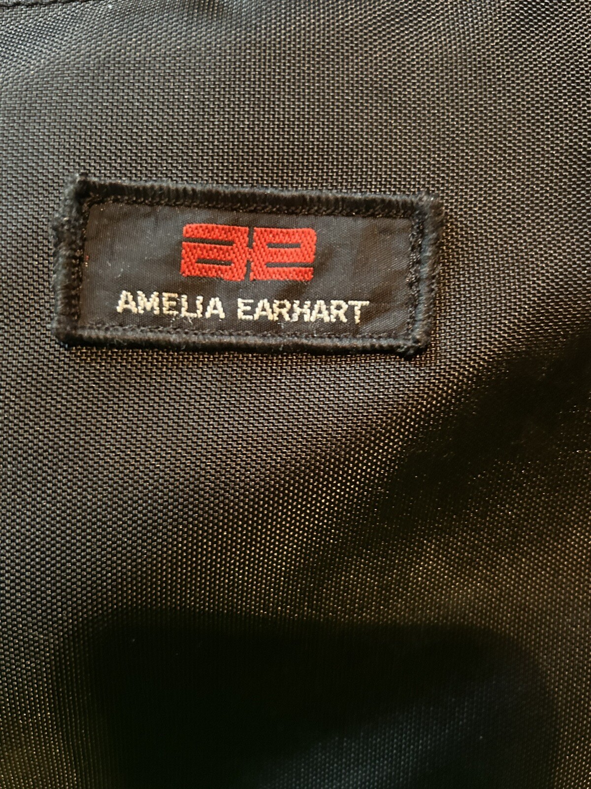 Amelia Earhart Luggage Carry Travel Overnight Bag Tote Blue Black Purple Vinyl