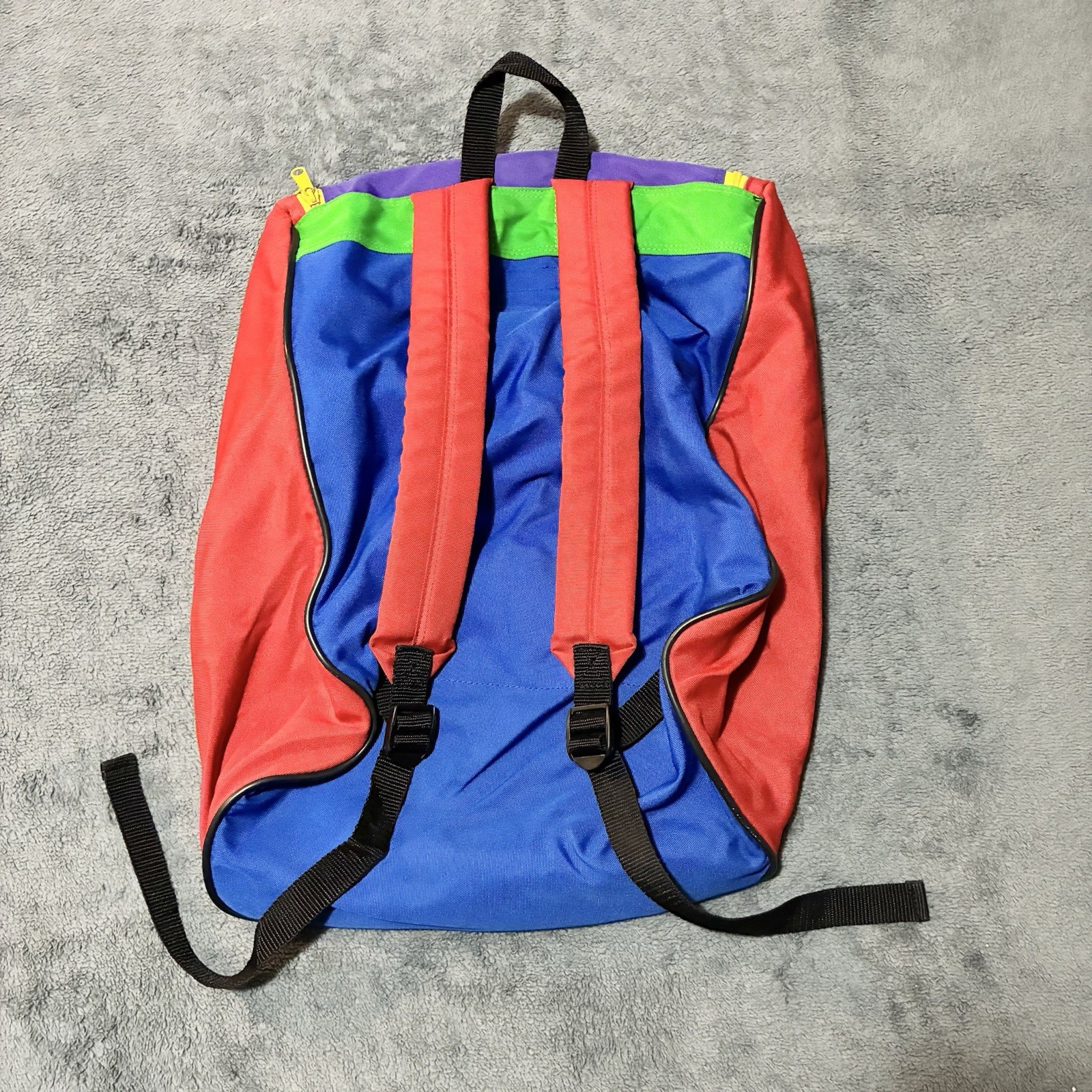 Vintage SAMSONITE Purple Red Blue Backpack Duffel Bag Travel Hiking Walking*READ