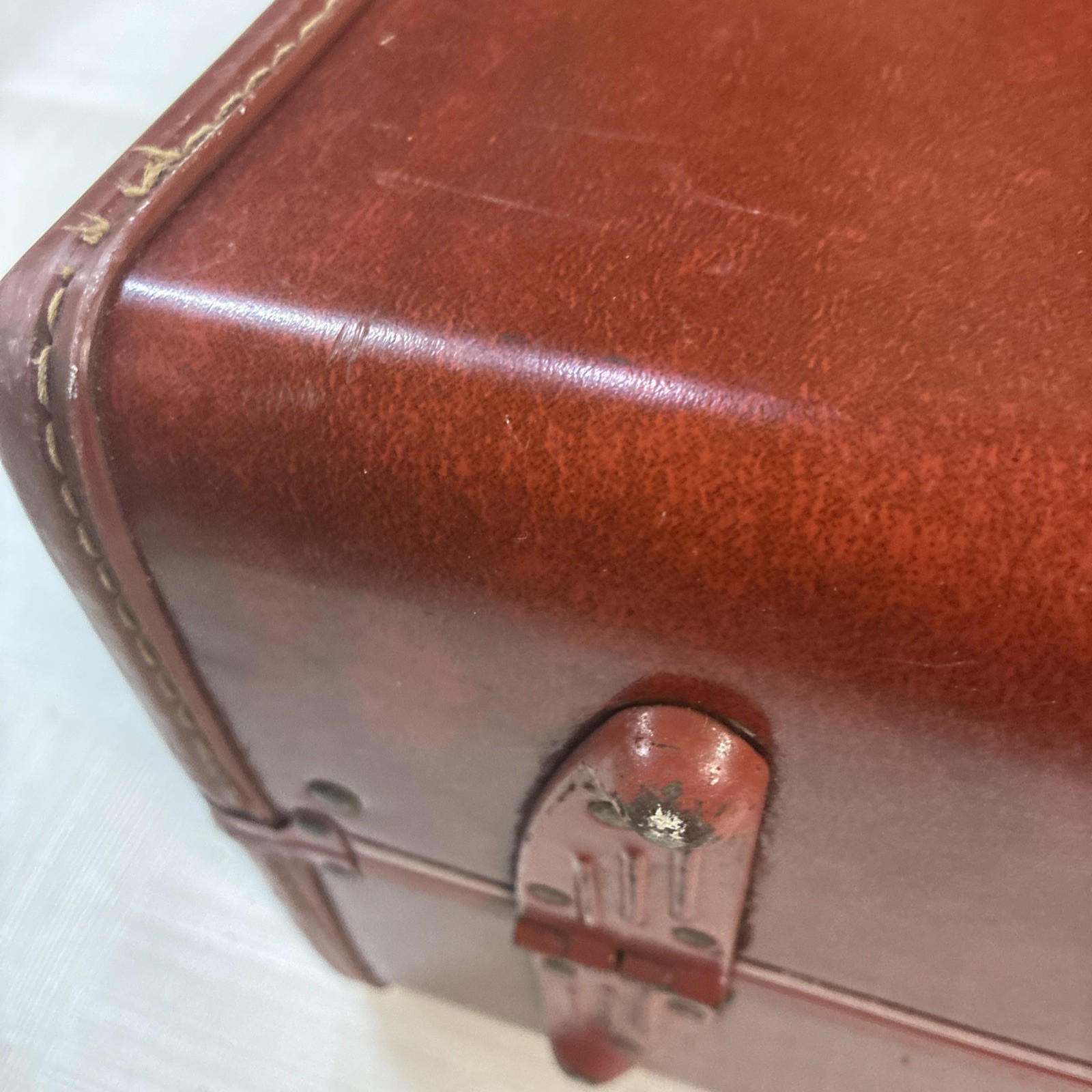 Vintage Samsonite Luggage Shwayder Bros Denver Detroit Brown 21x15x6 No Key