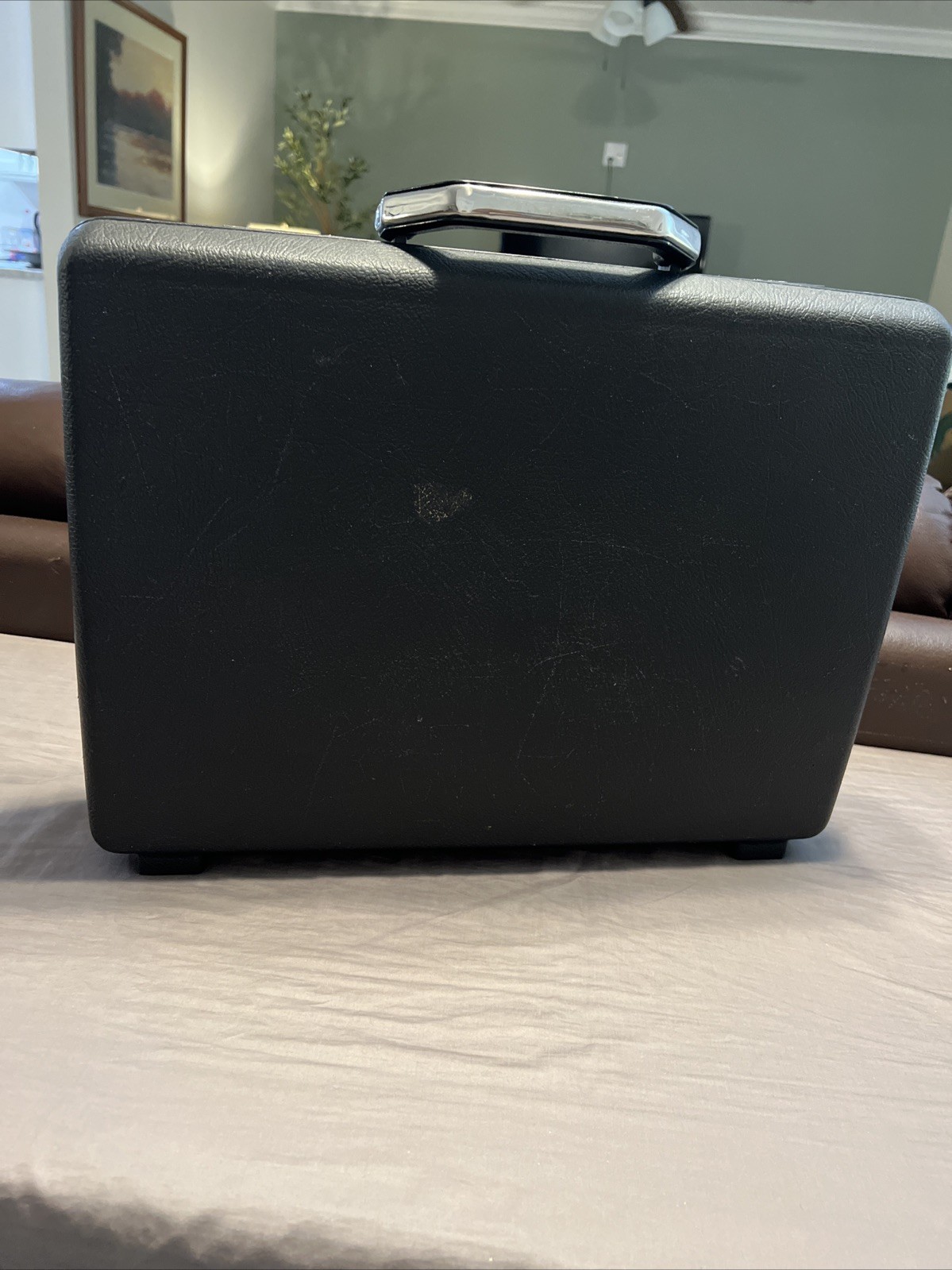 Vintage Samsonite Broker GL Slim Hard Shell Black Briefcase Attache 1985 No Key