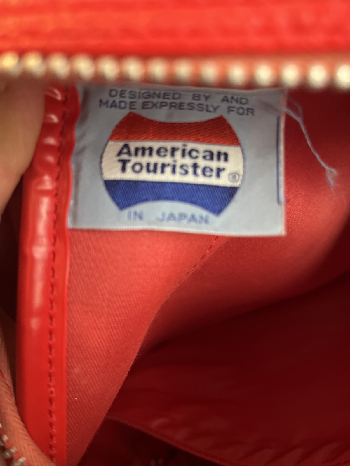 Vintage American Tourister Escort Shoulder Tote Red Carry-on Overnight Bag