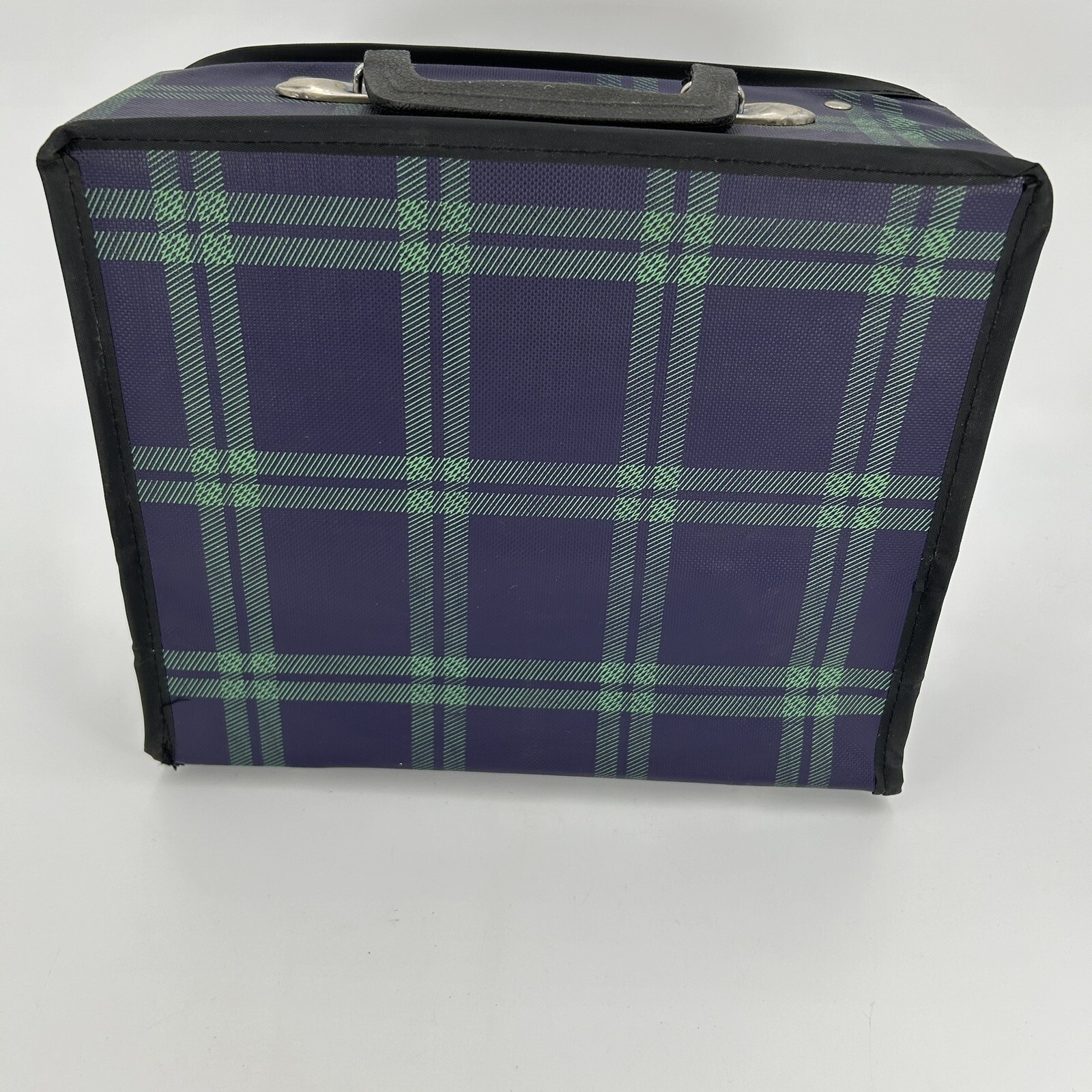 Vintage Styletone Inc. Fold-A-Bag Collapsible Folding Suitcase Plaid