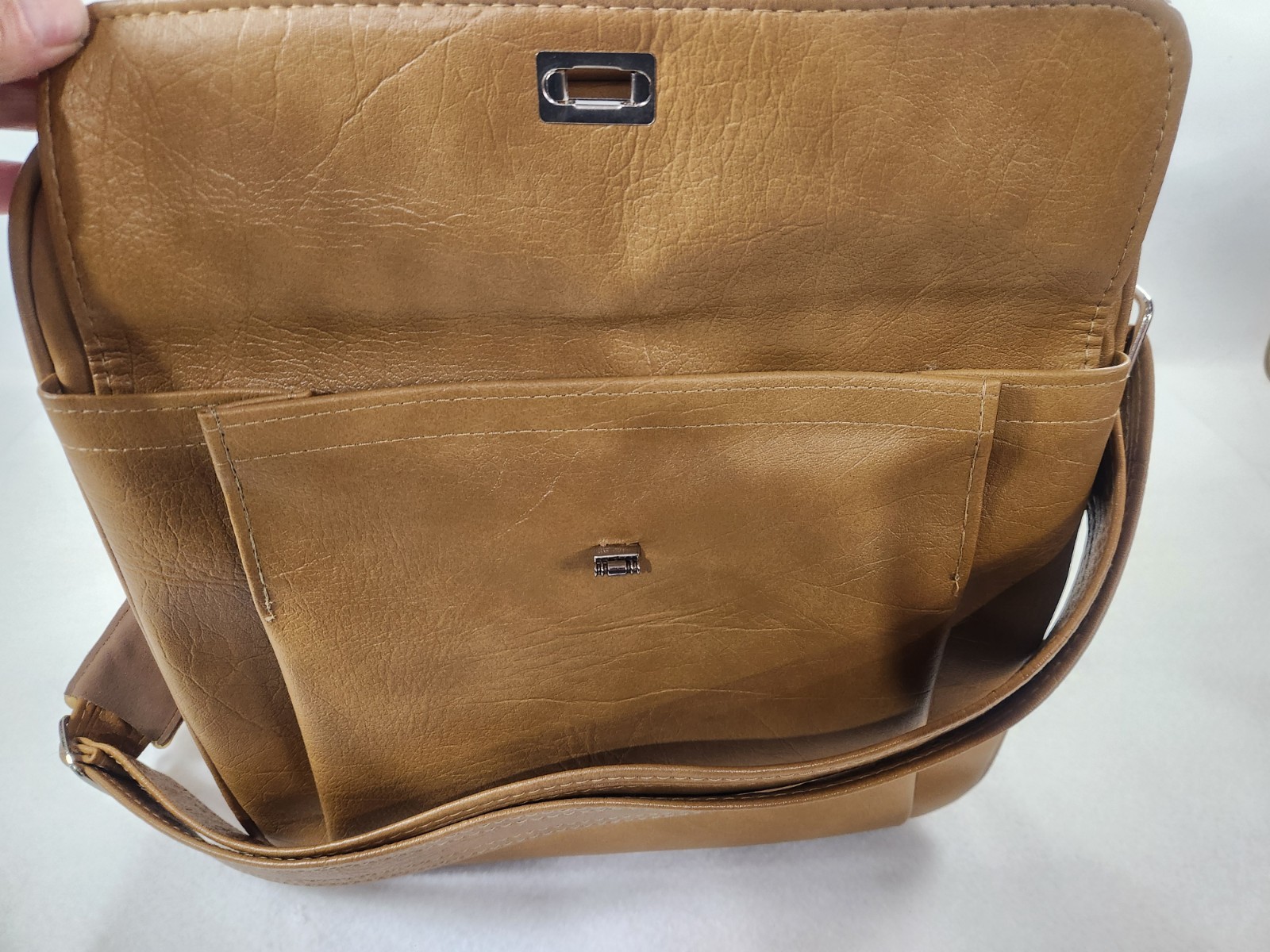 Vintage SAMSONITE Ladies Silhouette No. 213615 Toffee Shoulder Tote Bag