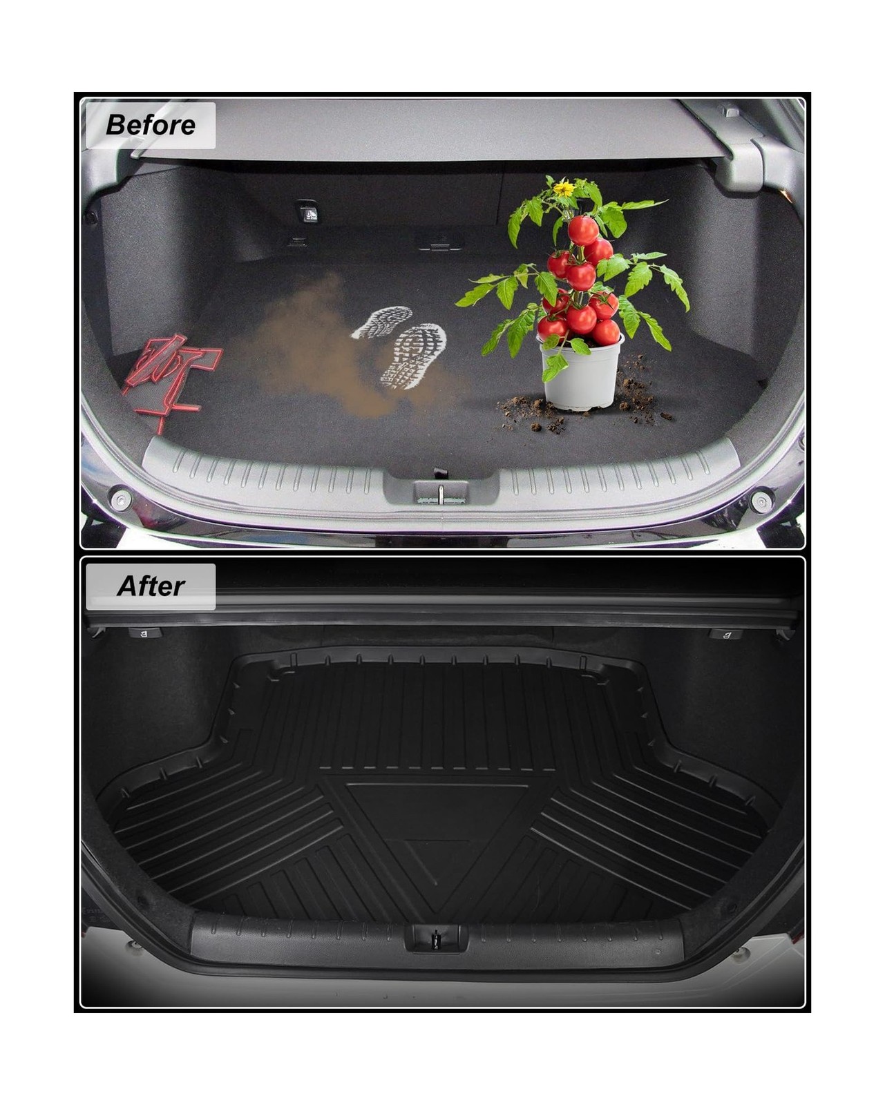 Floor Mats & Cargo Liner Only Fit for 2016-2021 Civic Sedan / 2017-2021 Civic…