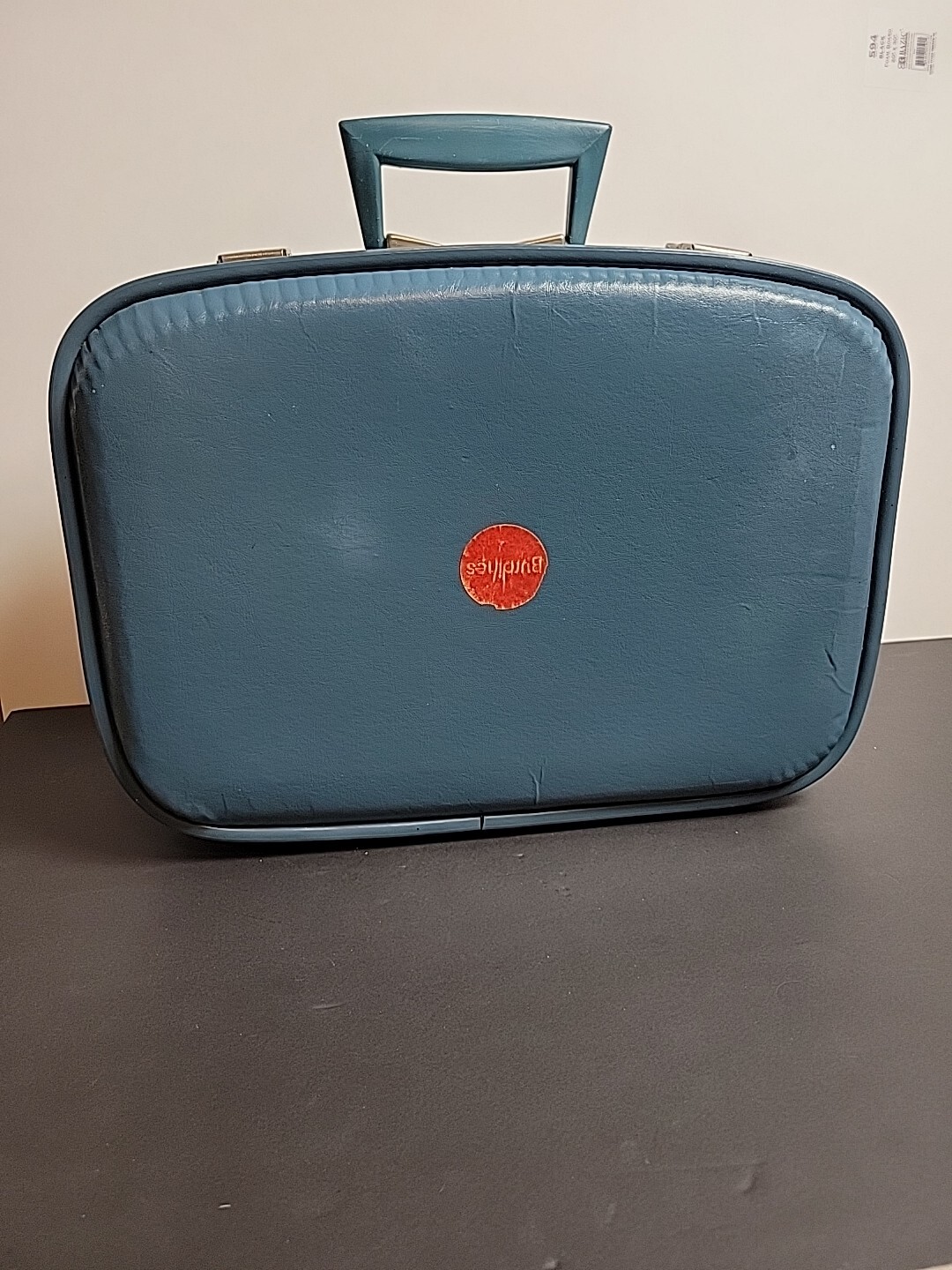 Vintage Baby Blue Suitcase Office burdiness real vintage 16 x 12 x 6