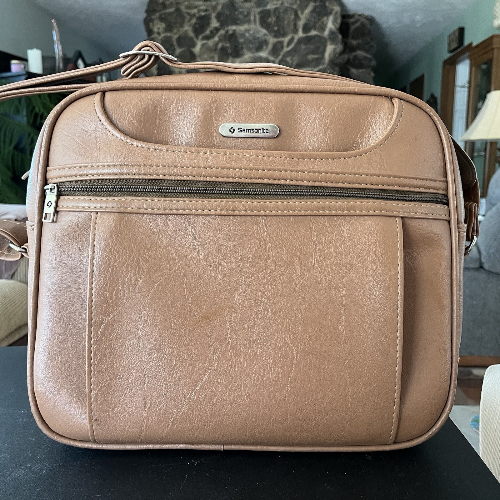 Vintage Samsonite Concord Bag Shoulder Tote Terra Cota Brown 1980s