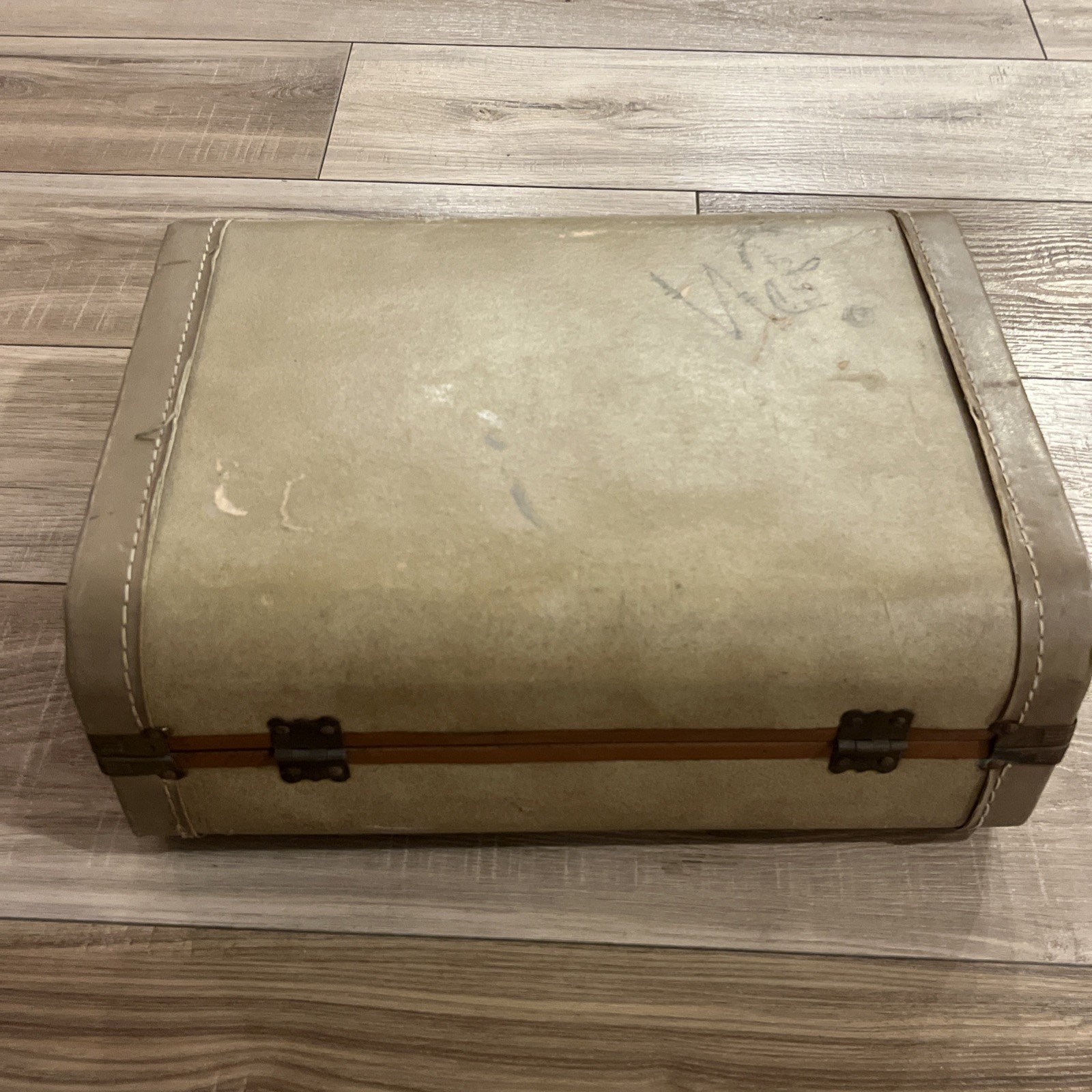 Vintage Storage Box Luggage Suitcase Decorative Trunk Organizer 14×10 in