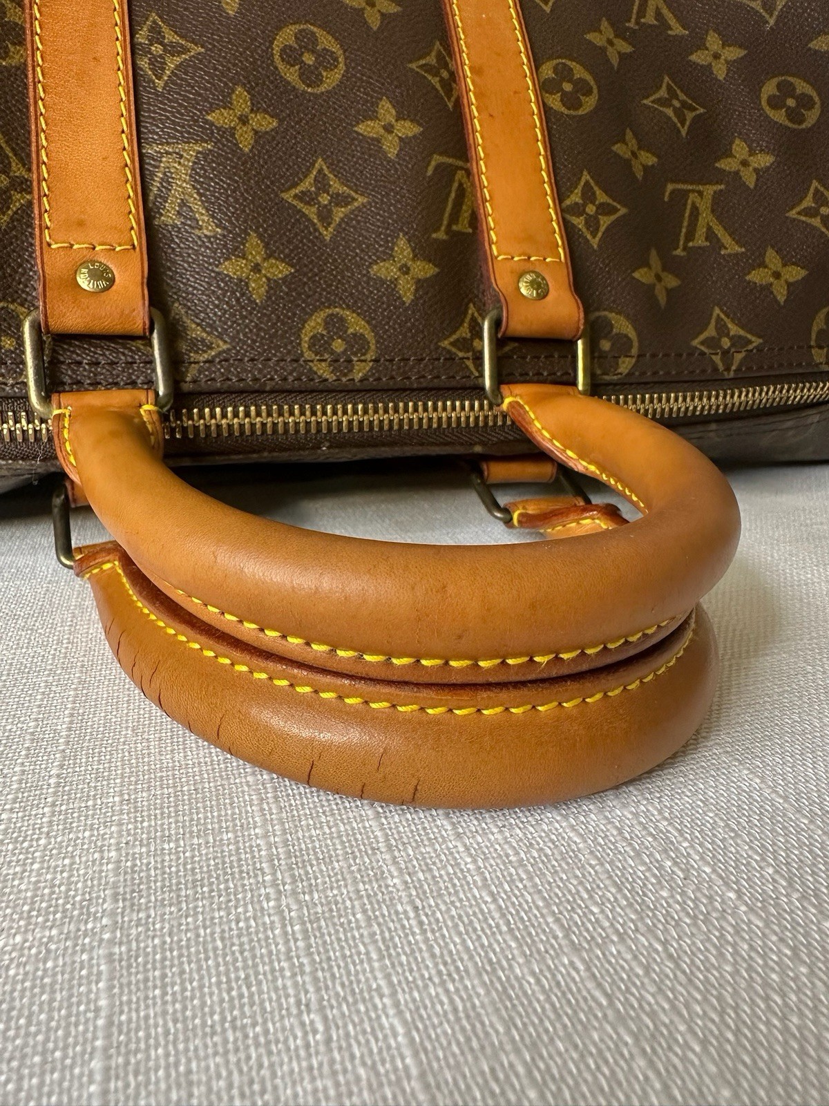 Louis Vuitton Keepall 45 Monogram Duffle Bag Vintage 1991 Travel Weekender