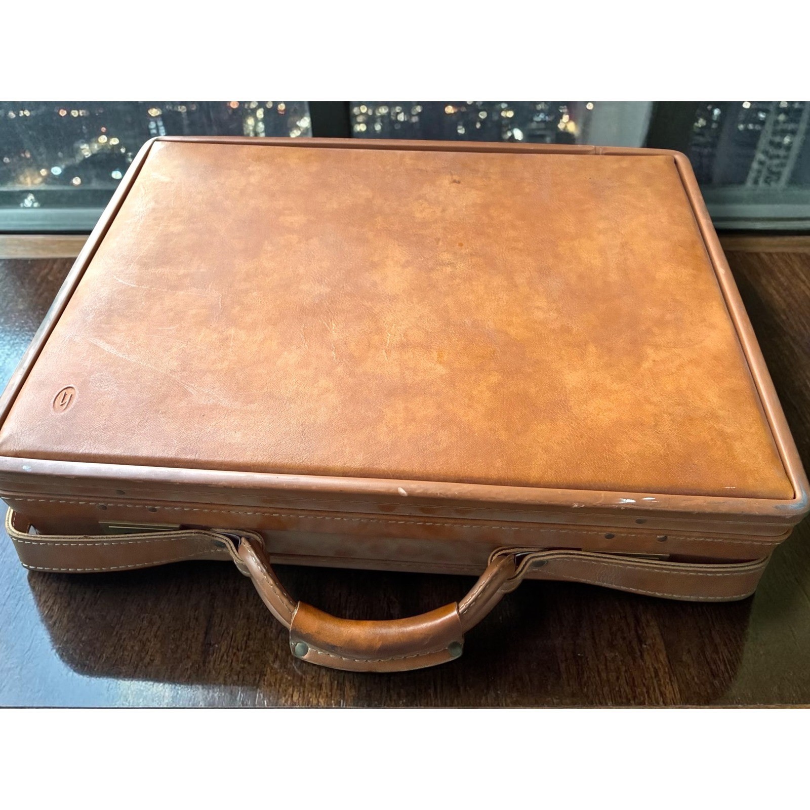 Vintage Hartmann Belting Leather Attache Briefcase Tan USA 18x13x5