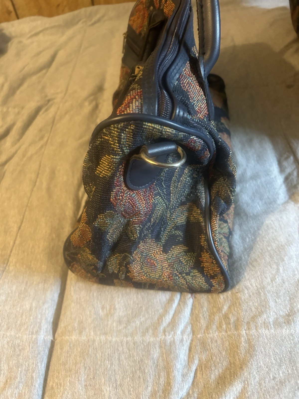 Jaguar Vintage 3 Piece Floral Tapestry Luggage Set Excellent Used Condition USA
