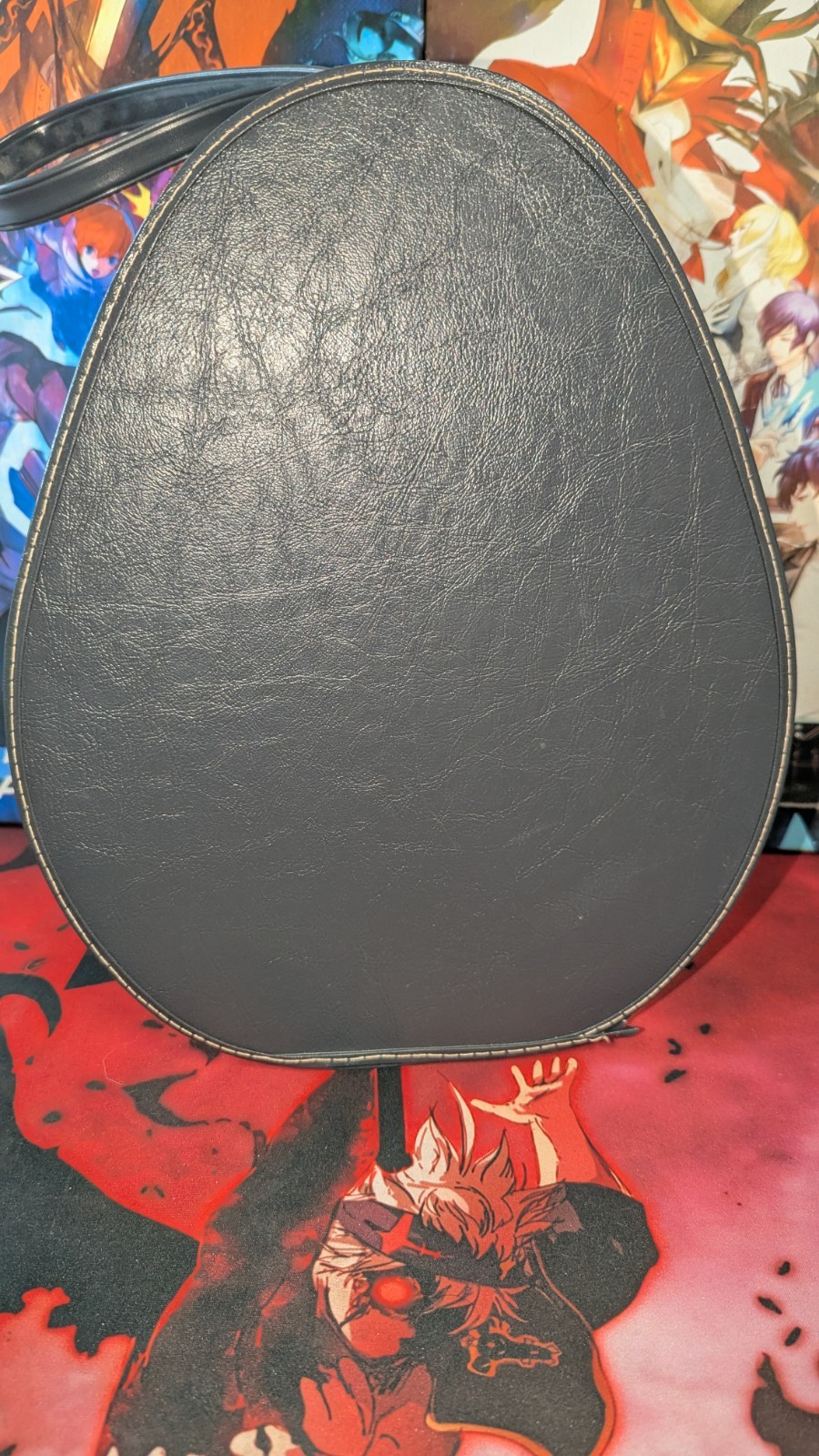 Suitcase Oval Train Case Carry On Bag Gray Mid Century Teardrop 1960’s W/ Bag