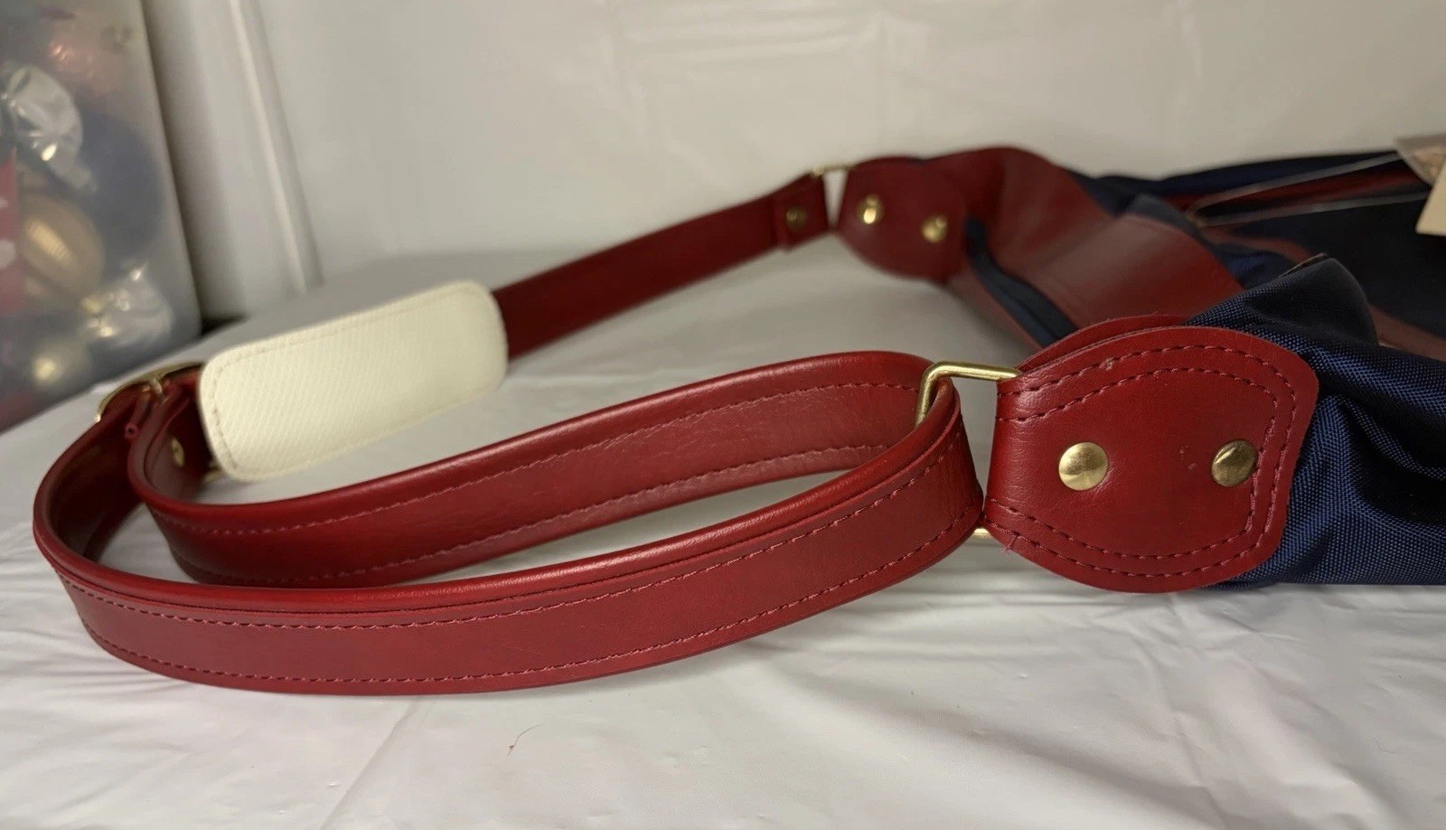 Vintage 1984 Samsonite Easy Paks II Navy/Burgundy Shoulder Strap Travel Bag NWT