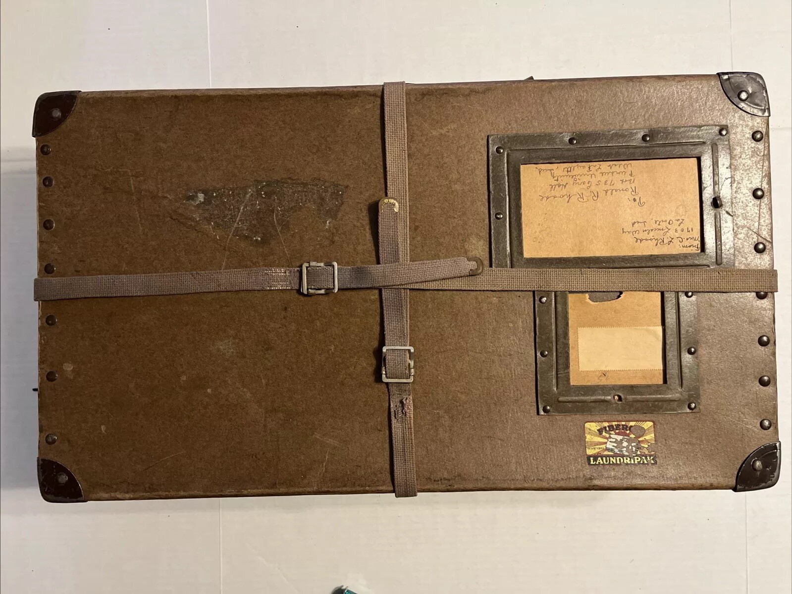 Vintage Fiber Co. Laundripak Mailing Box Circa 1920-1930’s