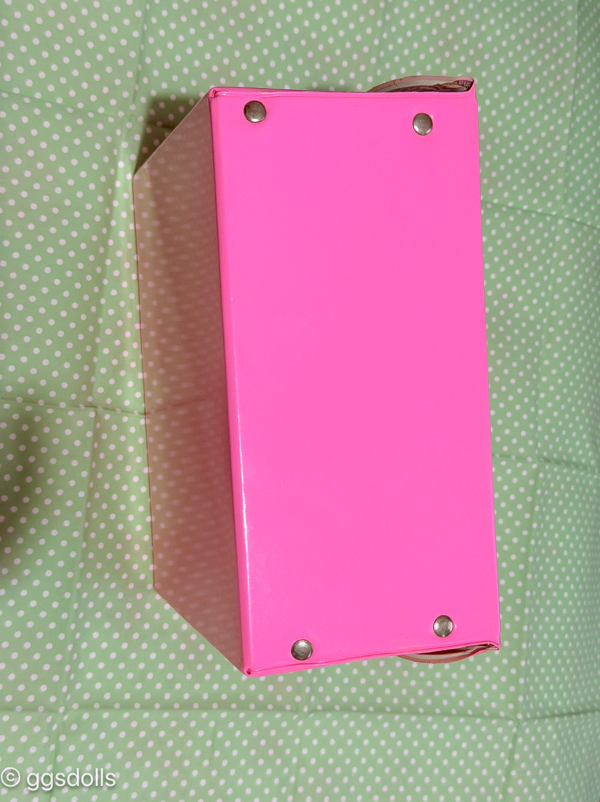 VTG Japan Pink Fawn Deer Vinyl Plastic Suitcase Bag Purse
