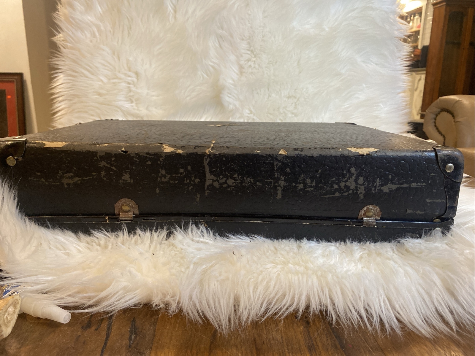 Vintage Briefcase Zanol Traveling Sales Suitcase. Prop For Medical Professional
