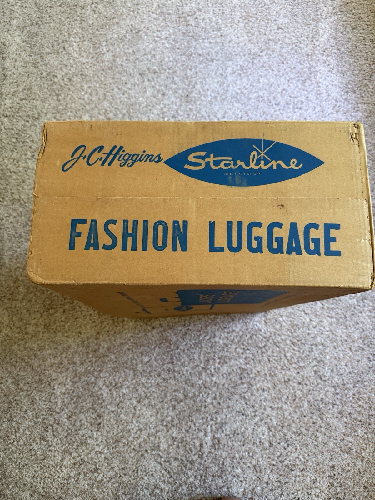 VINTAGE Luggage/Travel LADY BALTIMORE STARLINE SUITCASE 24”x15”x8”
