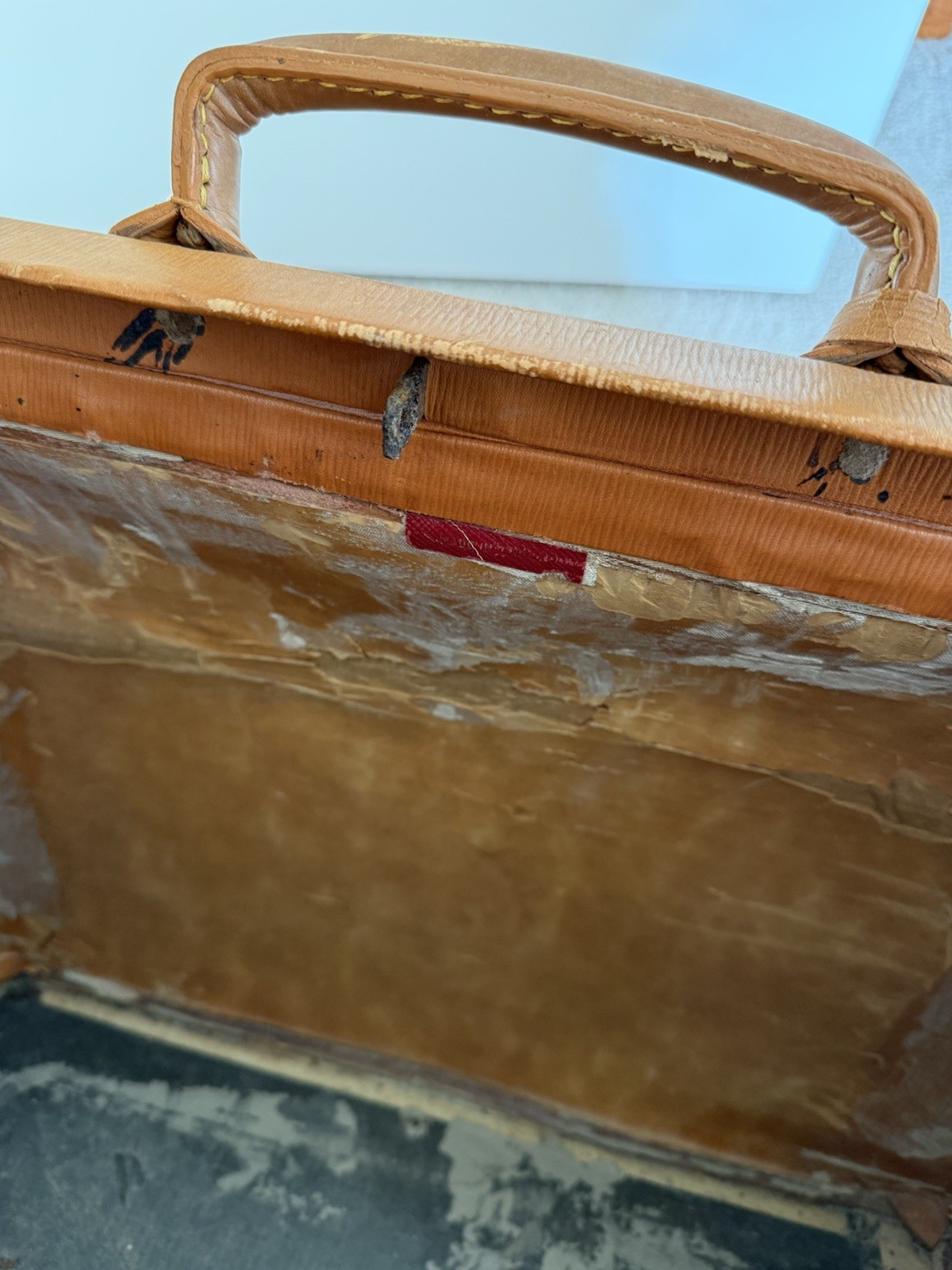 Antique Vintage Gladstone Kit Doctor’s Travel Bag Leather Luggage