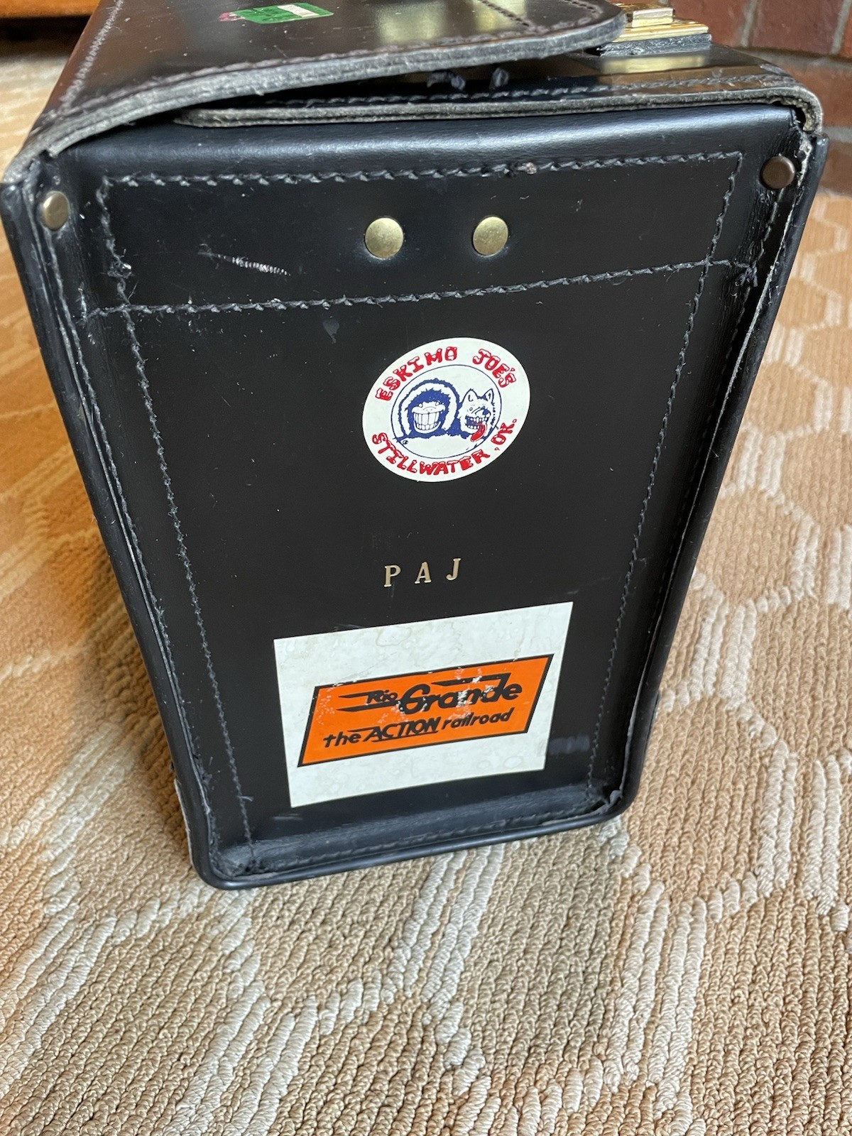 VTG Pilots Travel Case Attache Briefcase Federal Airline Train STICKERS Read