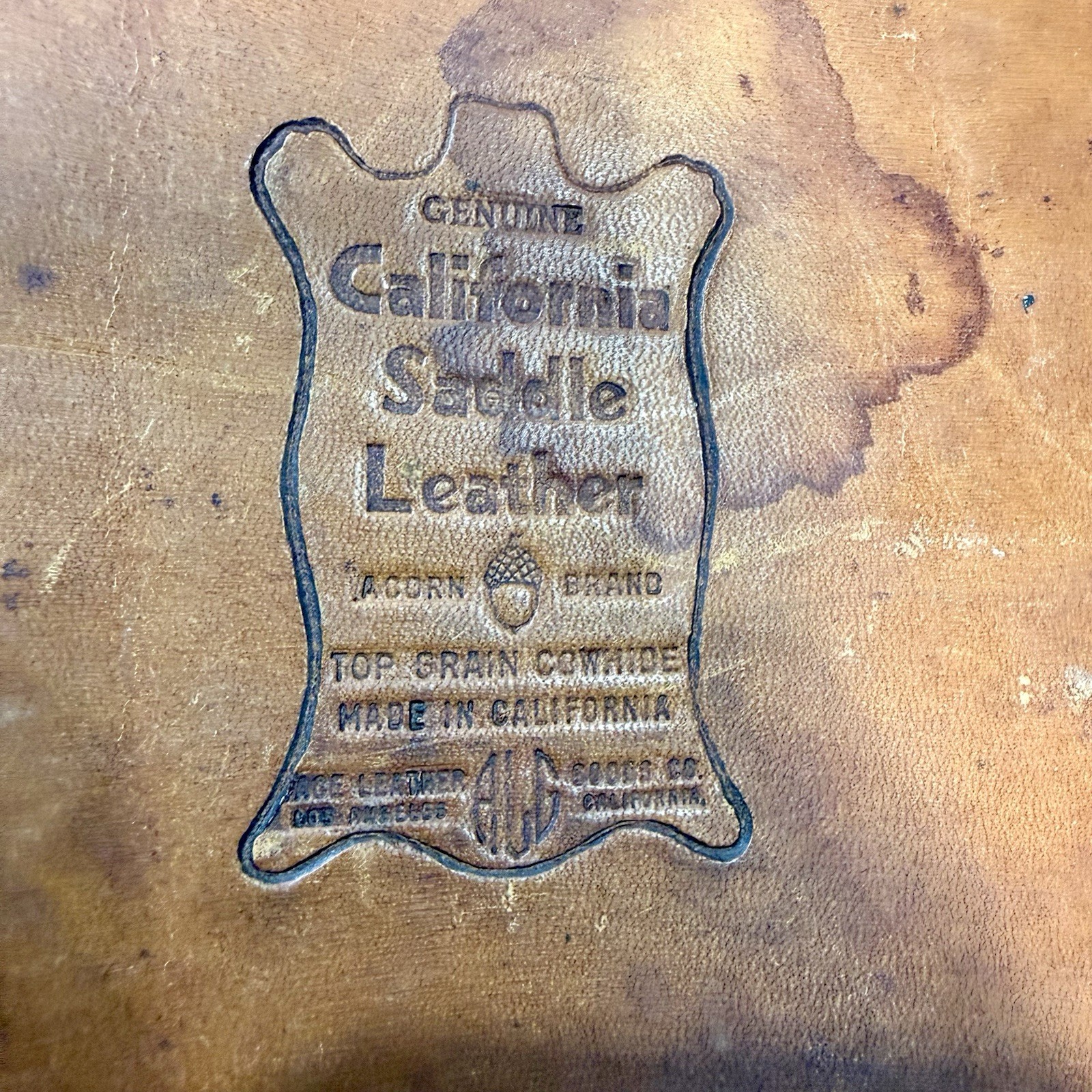 Vintage 1940s Ace Leather Goods Co Vanity Case California