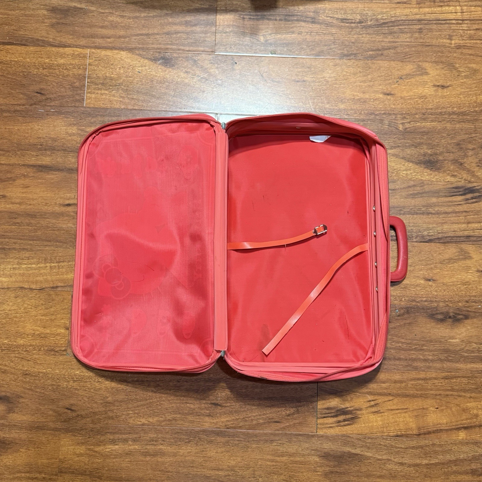 Vintage 90s Hello Kitty Red Luggage Suitcase Sanrio