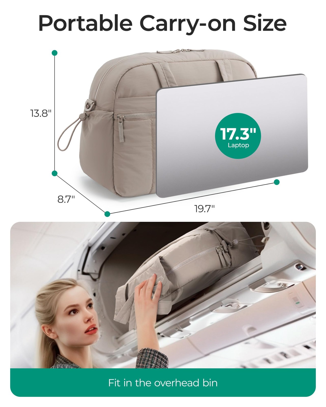 Bagsmart Gym Bag For Women Duffle Bag For Travel Wet Pocket Lightweight Carry