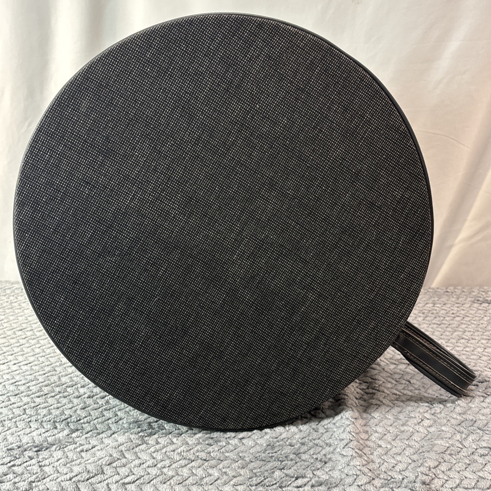 Vintage 40’s – 50’s LARK Hat Luggage Train Case With Key Gray Micro Check 16”