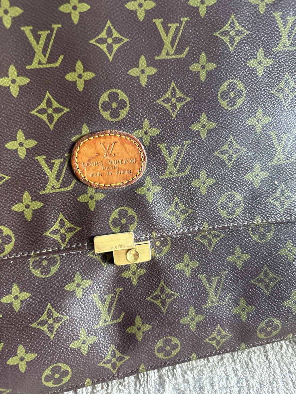 Louis Vuitton Monogram Vintage And Restored Elegant- Classic Monogram Briefcase