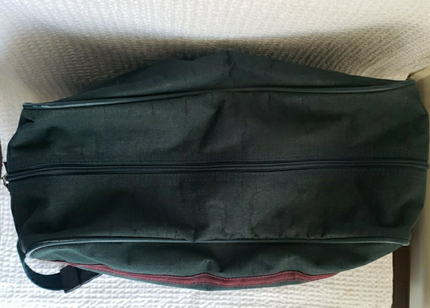 VTG American Tourister Green Soft Side Carry On Overnight Bag Adj Shoulder Strap