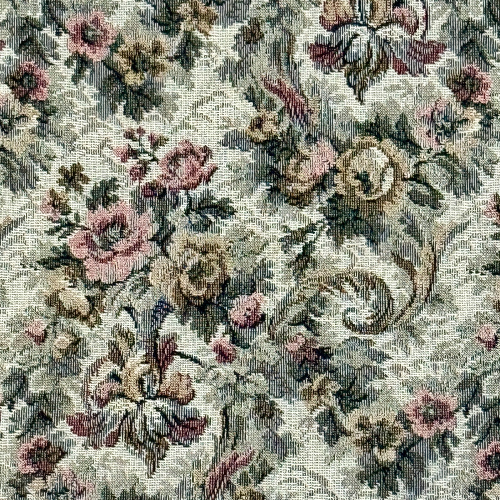 French Luggage Co Garment Bag Floral Tapestry Vintage Clothes Bag Leather Trim