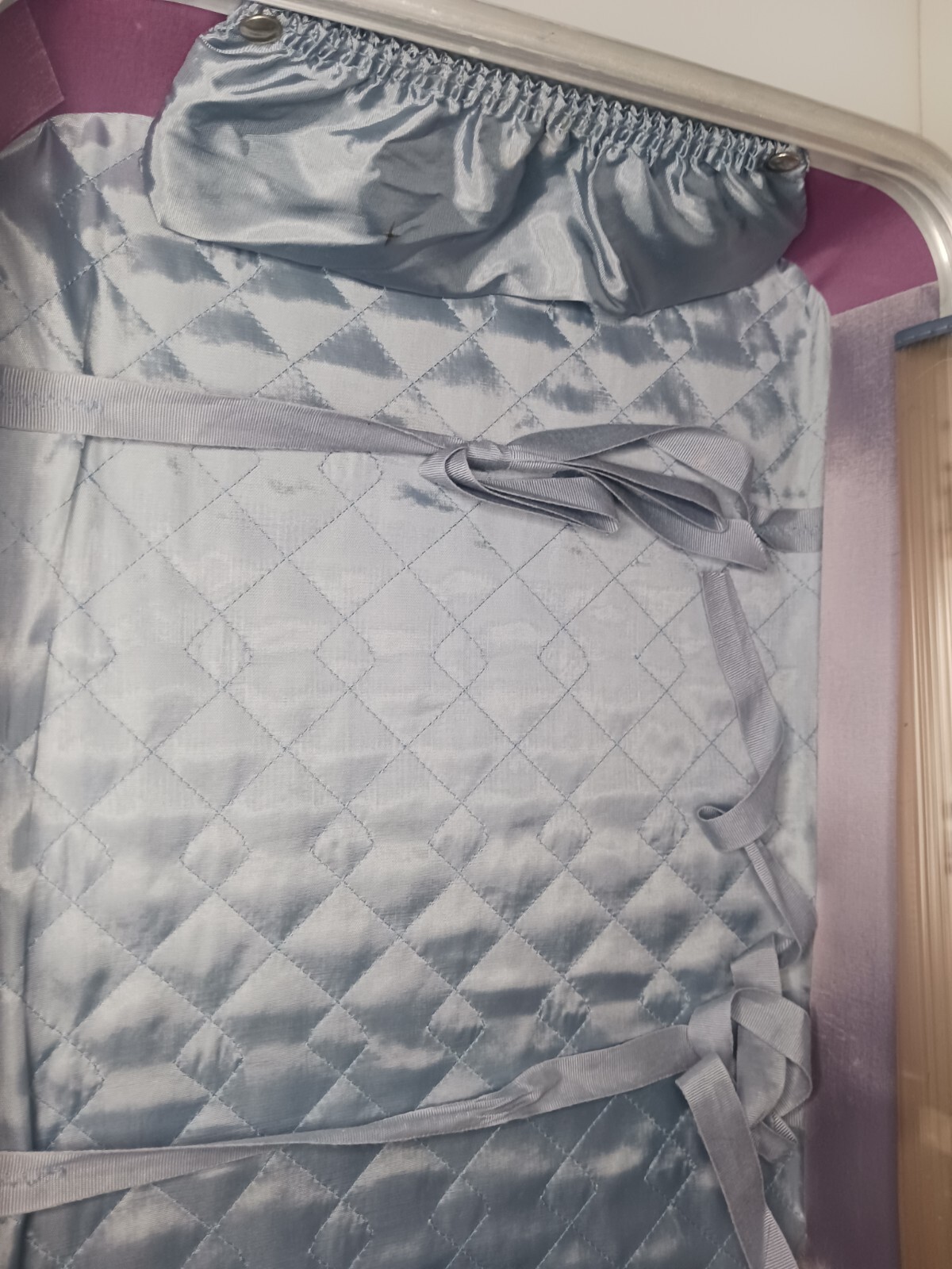 ✈️VINTAGE RETRO AIRWAY INDUSTRIES BLUE HARD SHELL SUITCASE LUGGAGE RAINBOW