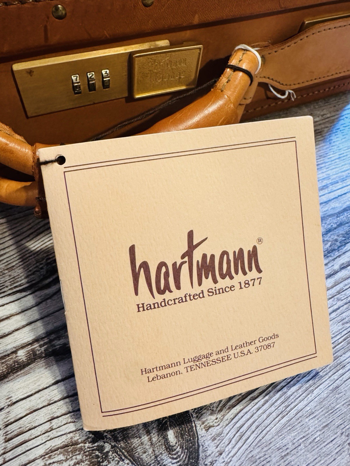 NEW Hartmann 4700 Belting Leather Commute-Tache Briefcase NOS with Original Tags
