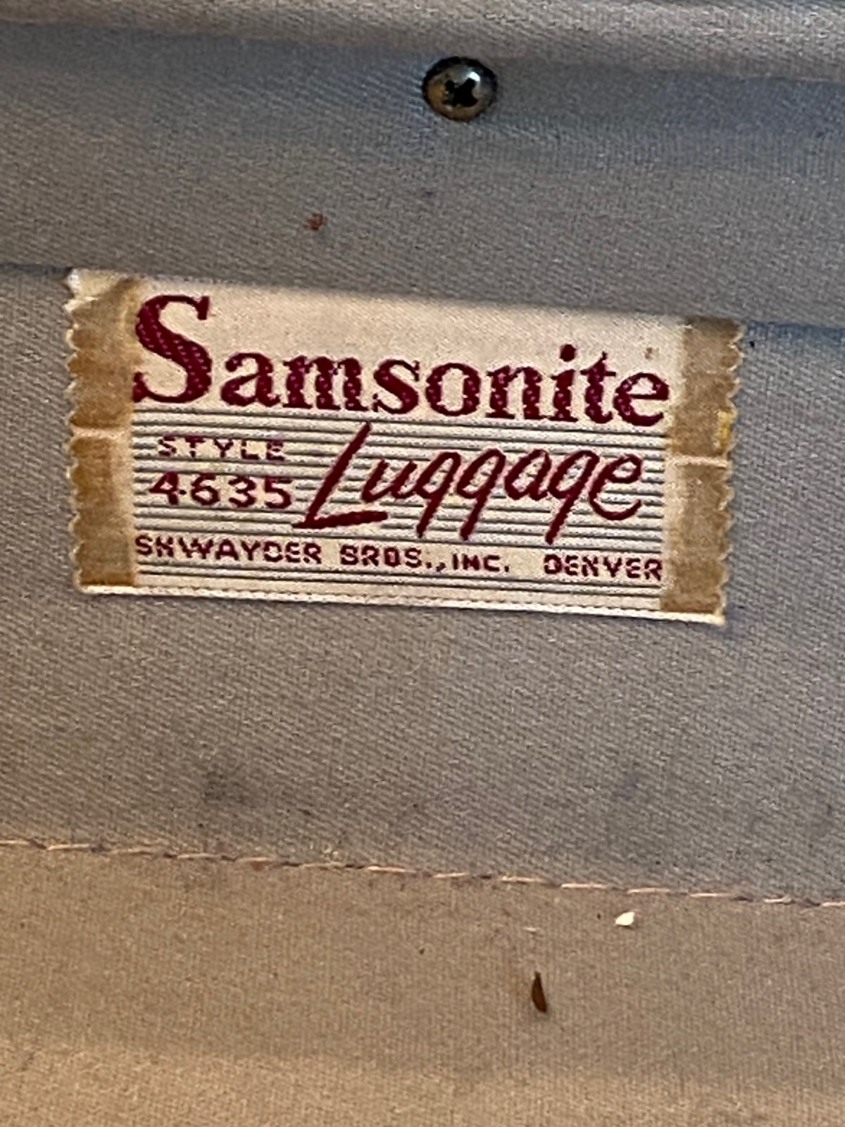 Vintage Samsonite Wardrobe Case 4635 Shwayder Bros. Denver 24″ Luggage Suitcase