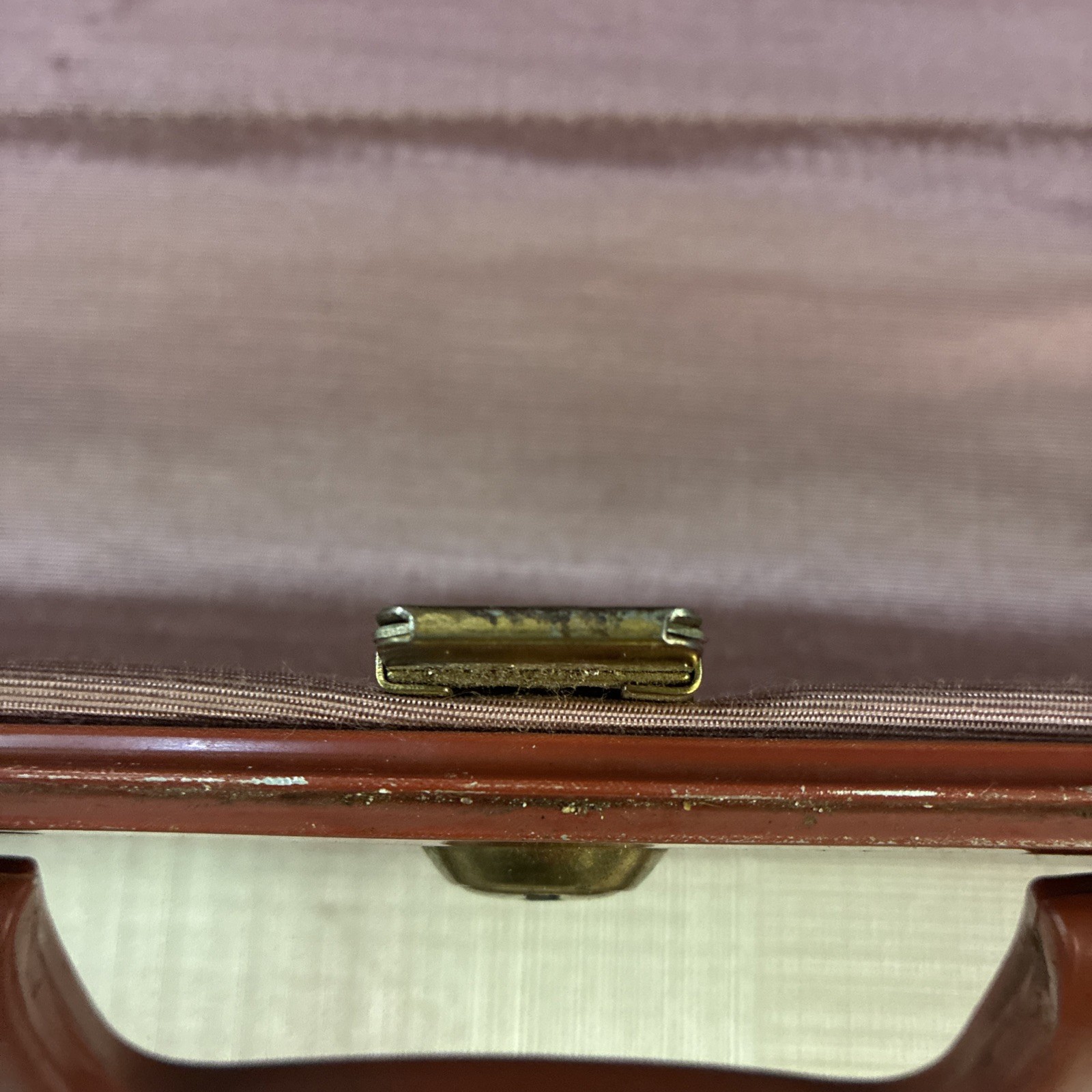 Vintage Samsonite Luggage Shwayder Bros Denver Detroit Brown 21x15x6 No Key