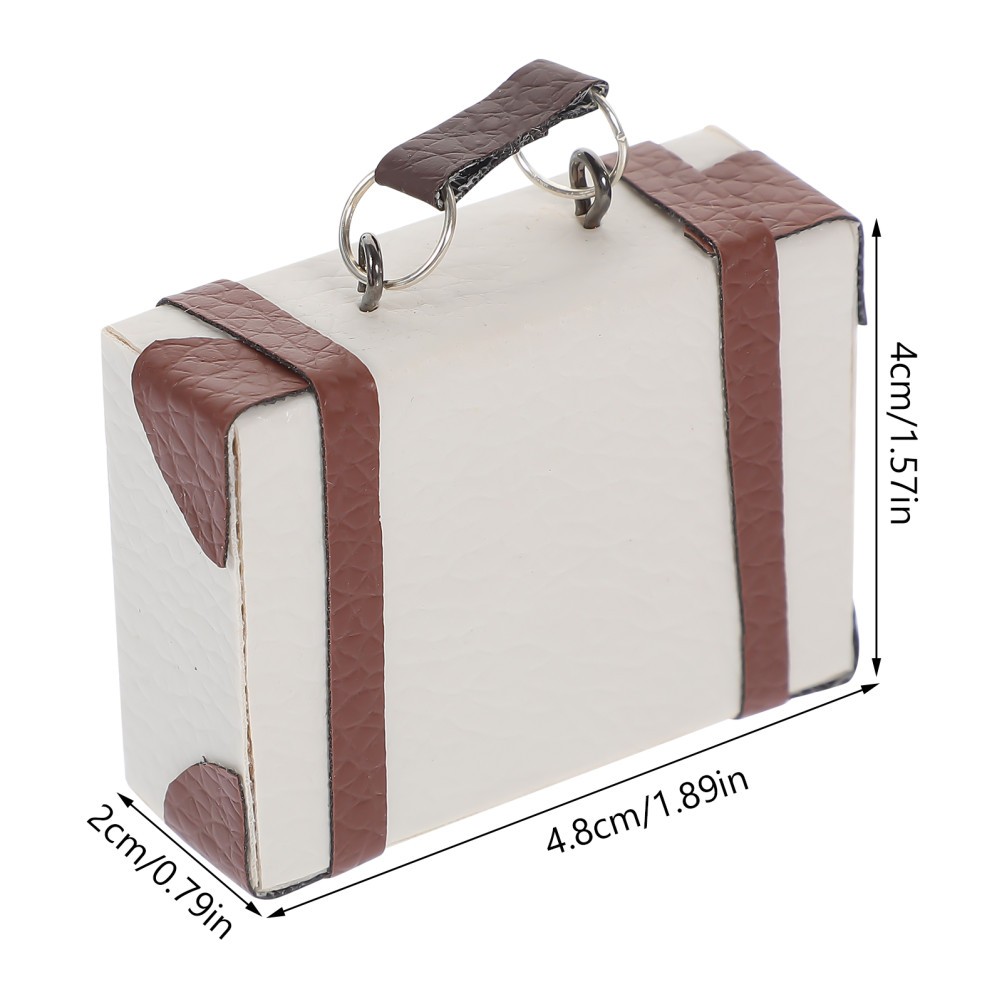 Dollhouse Miniature Accessories Miniatures Small Vintage Suitcase