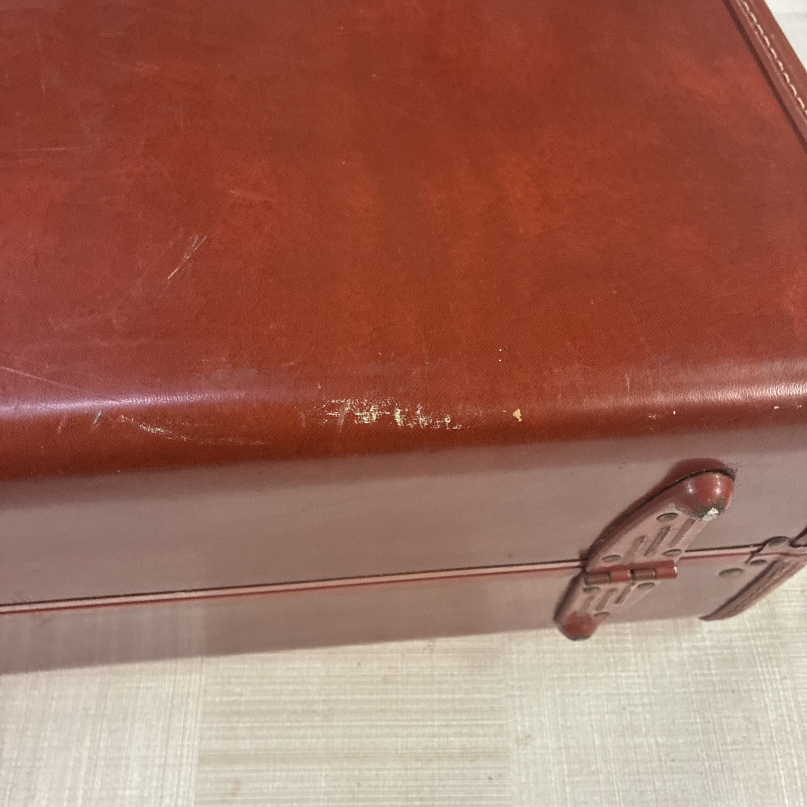 Vintage Samsonite Luggage Shwayder Bros Denver Detroit Brown 21x15x6 No Key